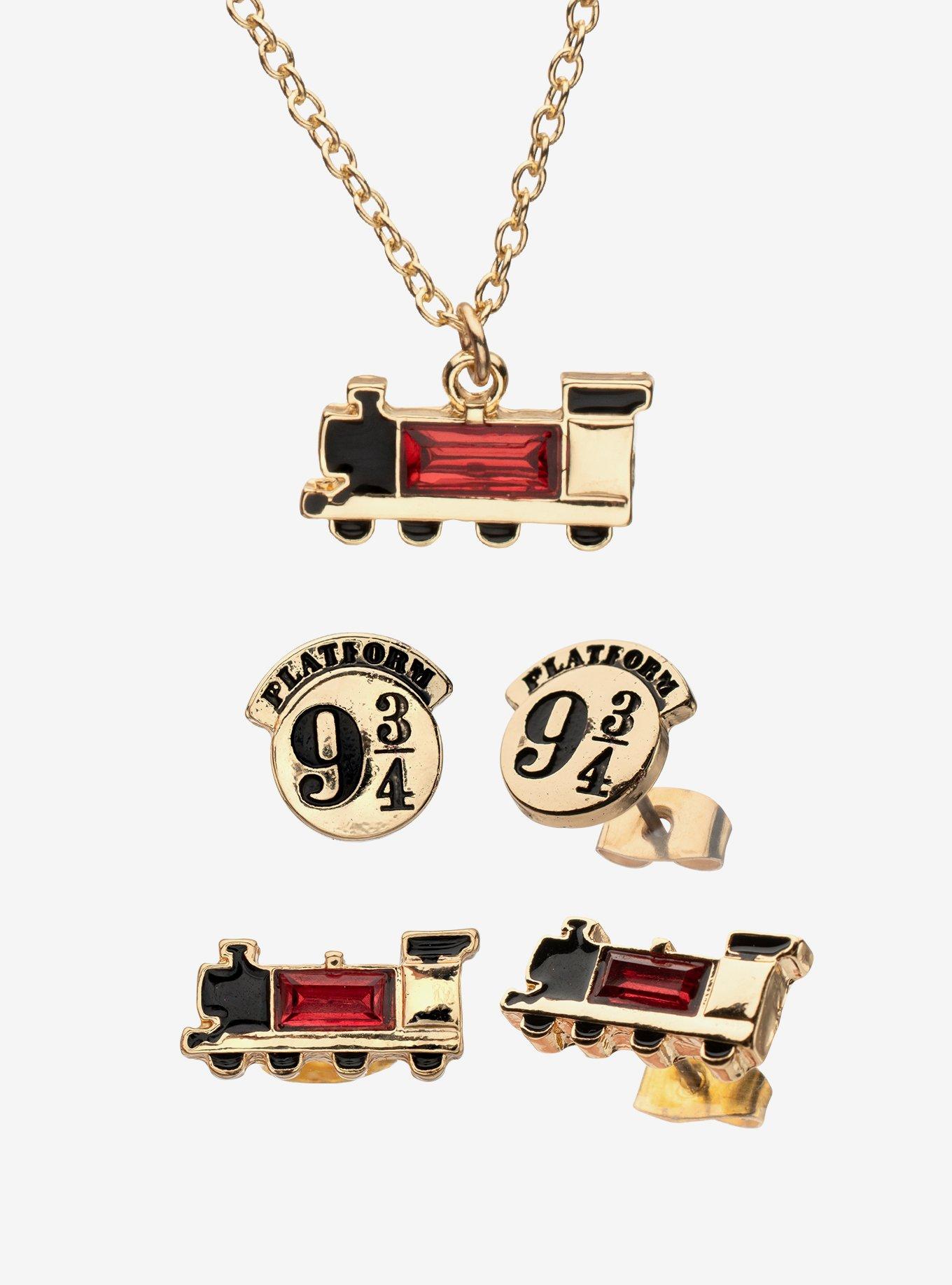 Harry Potter Hogwarts Express Necklace & Earring Set, , hi-res