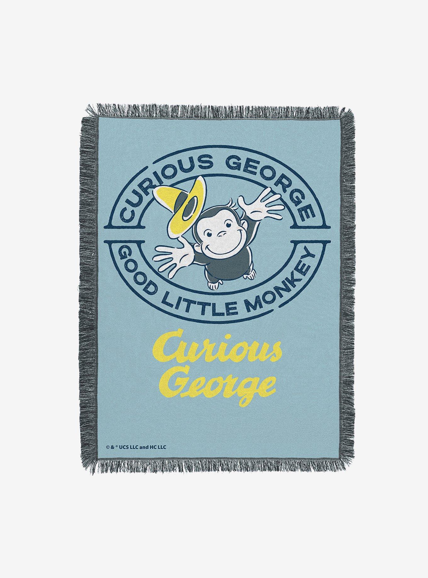Curious George Good Little Monkey Tapestry Throw Blanket, , hi-res