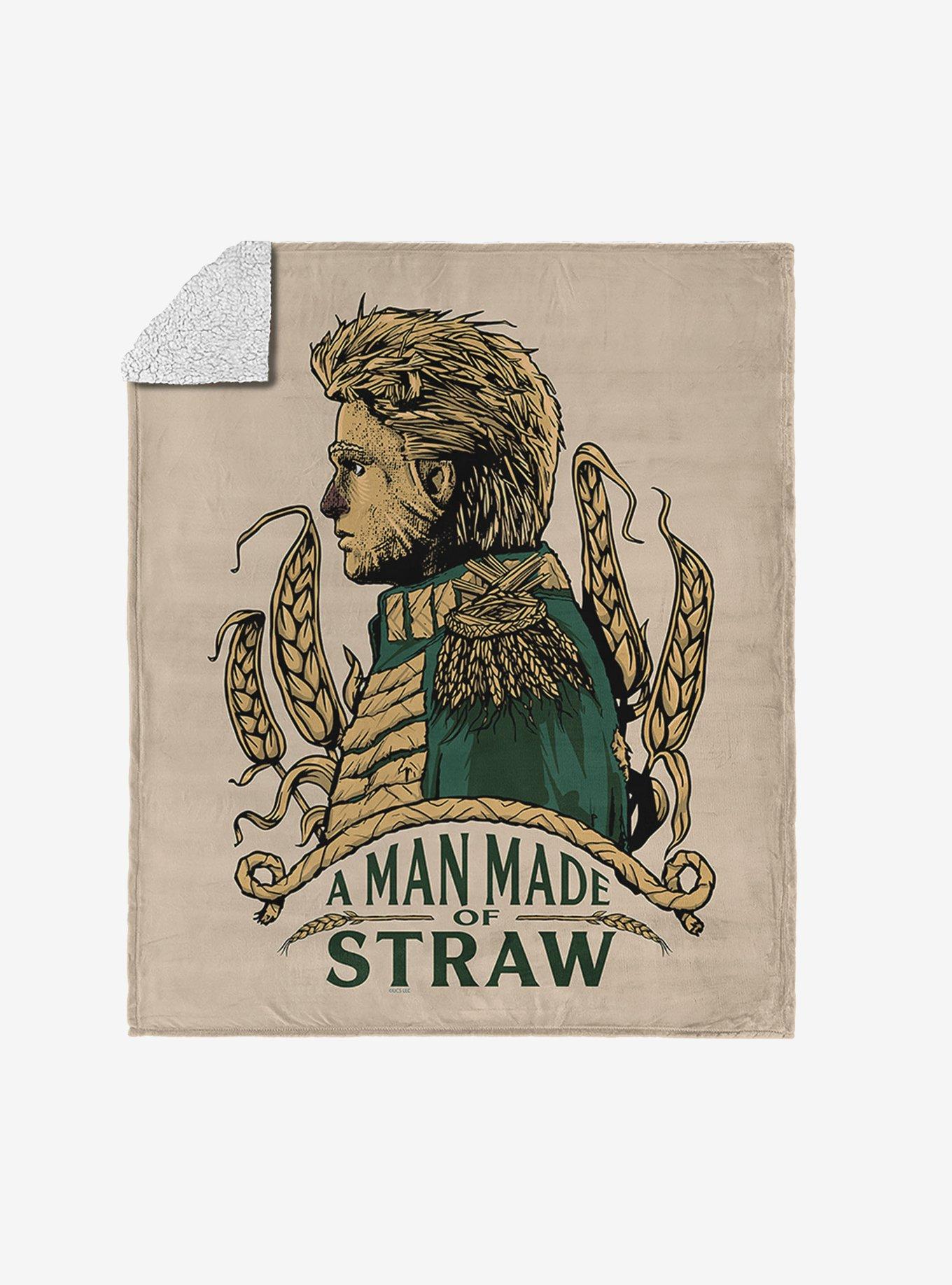 Wicked: For Good Made of Straw Silk Touch Sherpa Throw Blanket