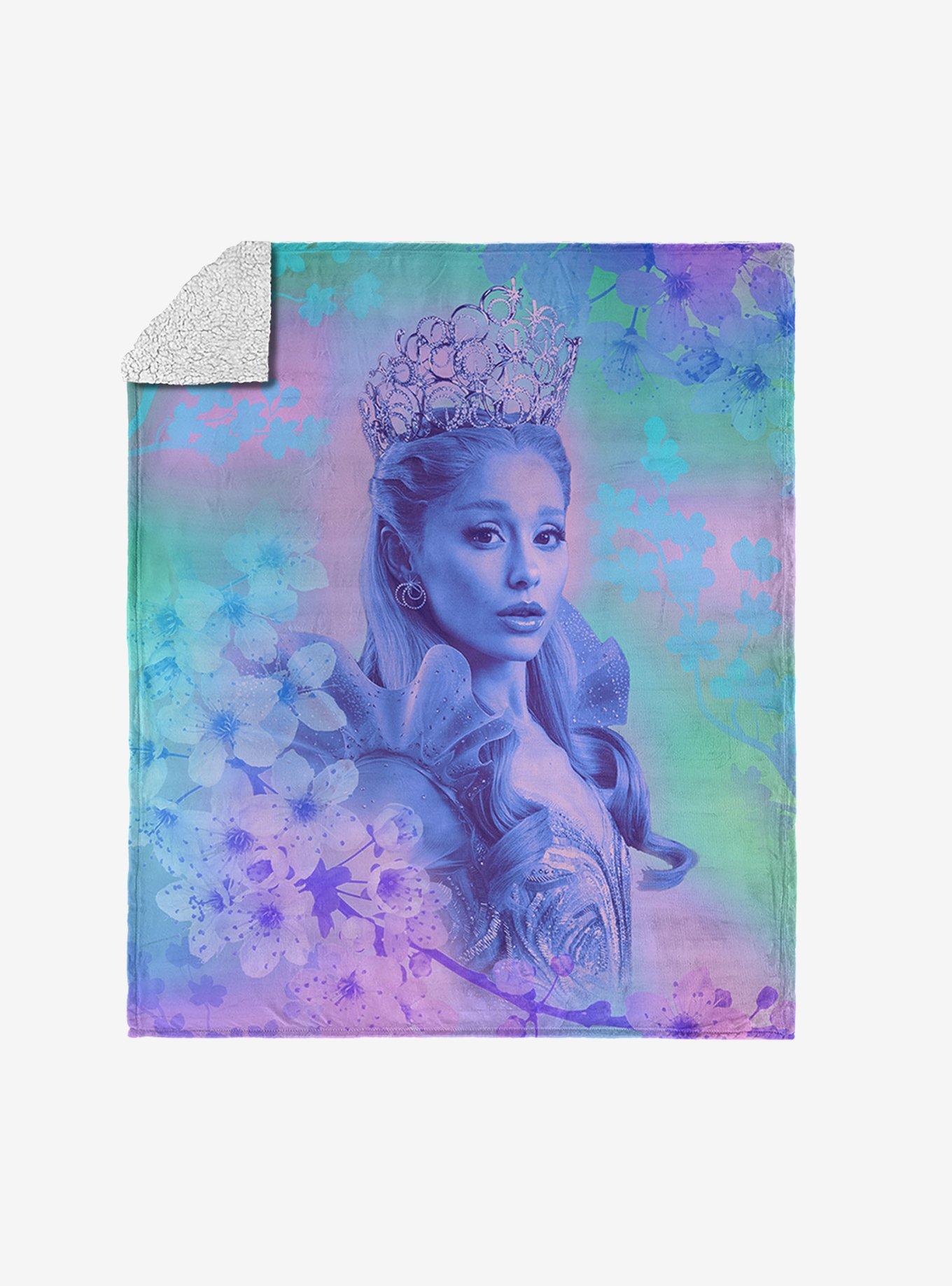 Wicked: For Good Glinda Blossoms Silk Touch Sherpa Throw Blanket