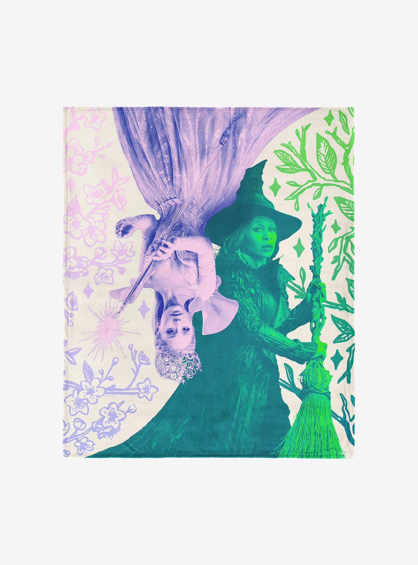 Wicked: For Good Pink and Green 60x80" Silk Touch Throw Blanket