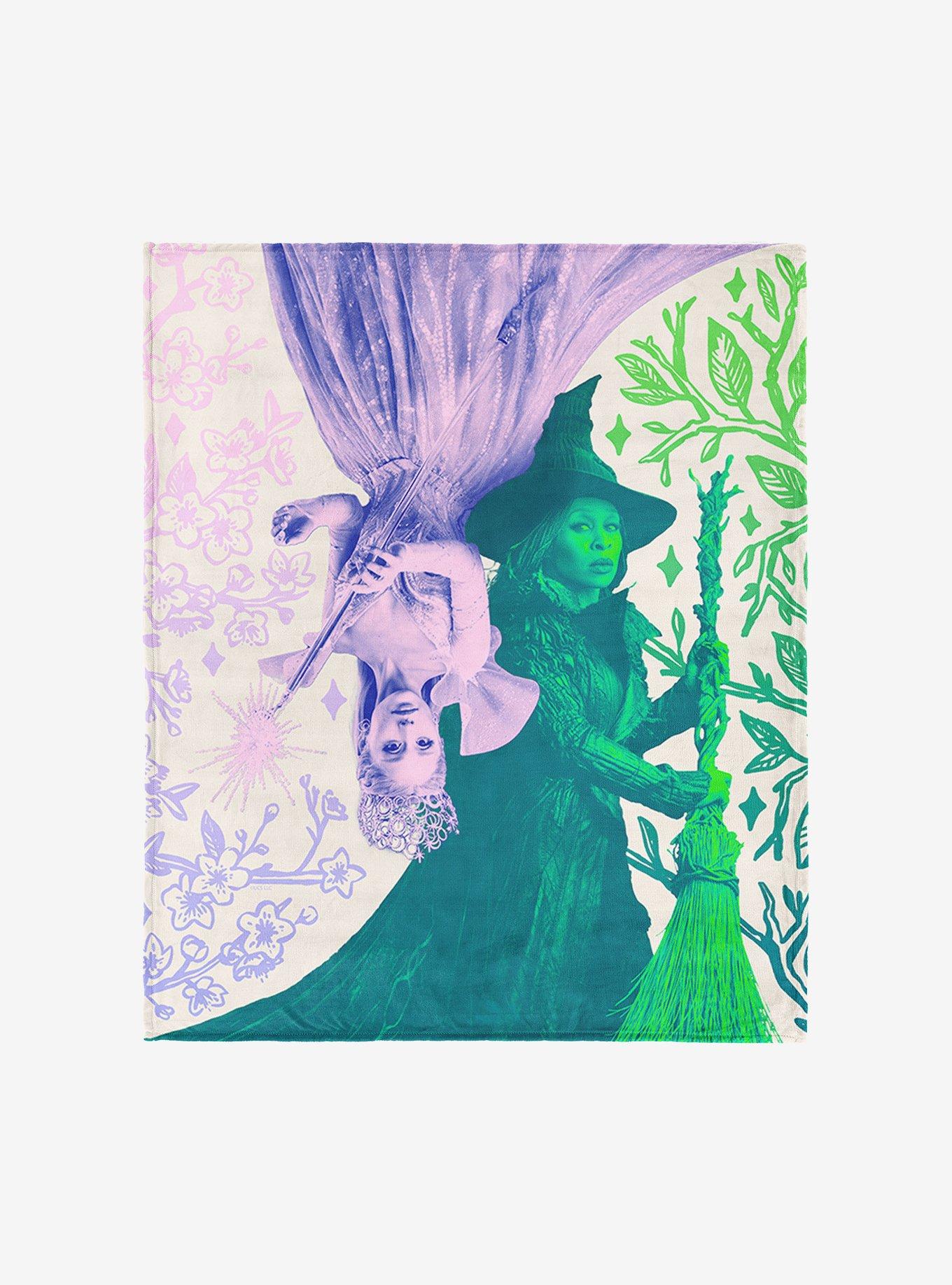 Wicked: For Good Pink and Green 50x60" Silk Touch Throw Blanket, , hi-res