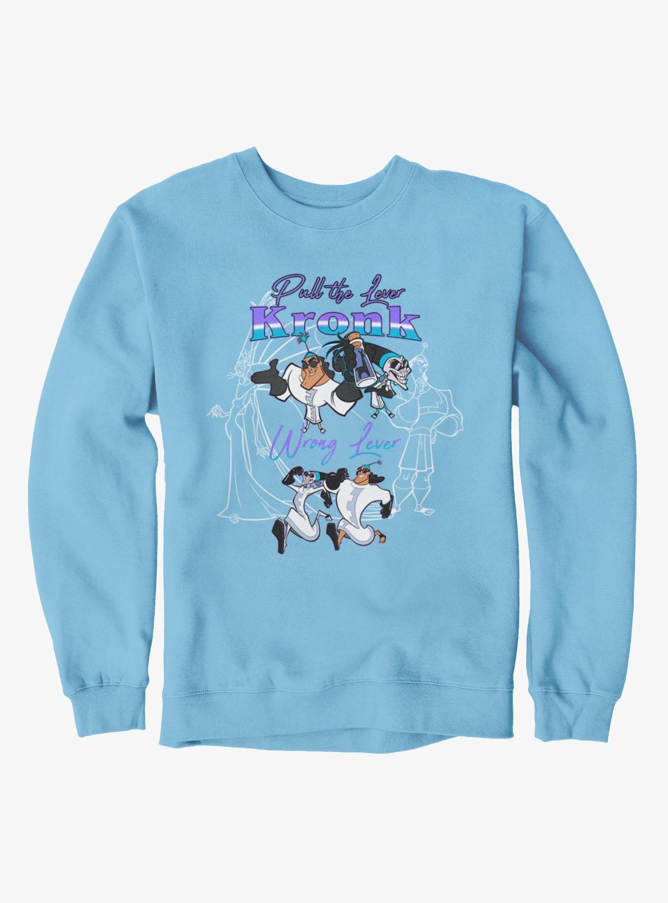 Disney Emperor's New Groove Wrong Lever Kronk Sweatshirt BoxLunch Exclusive