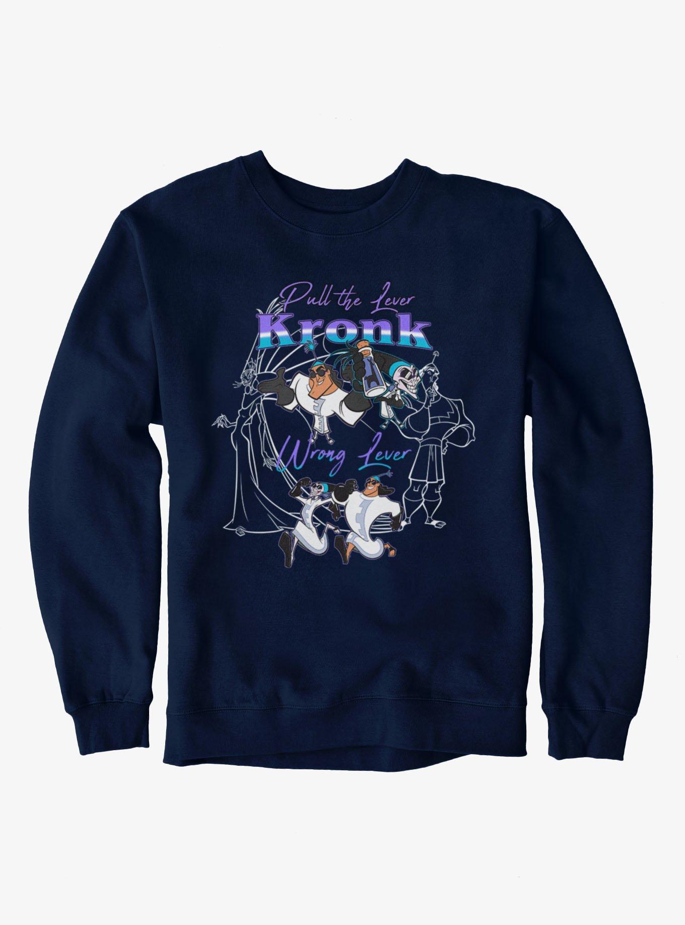 Disney Emperor's New Groove Wrong Lever Kronk Sweatshirt BoxLunch Exclusive