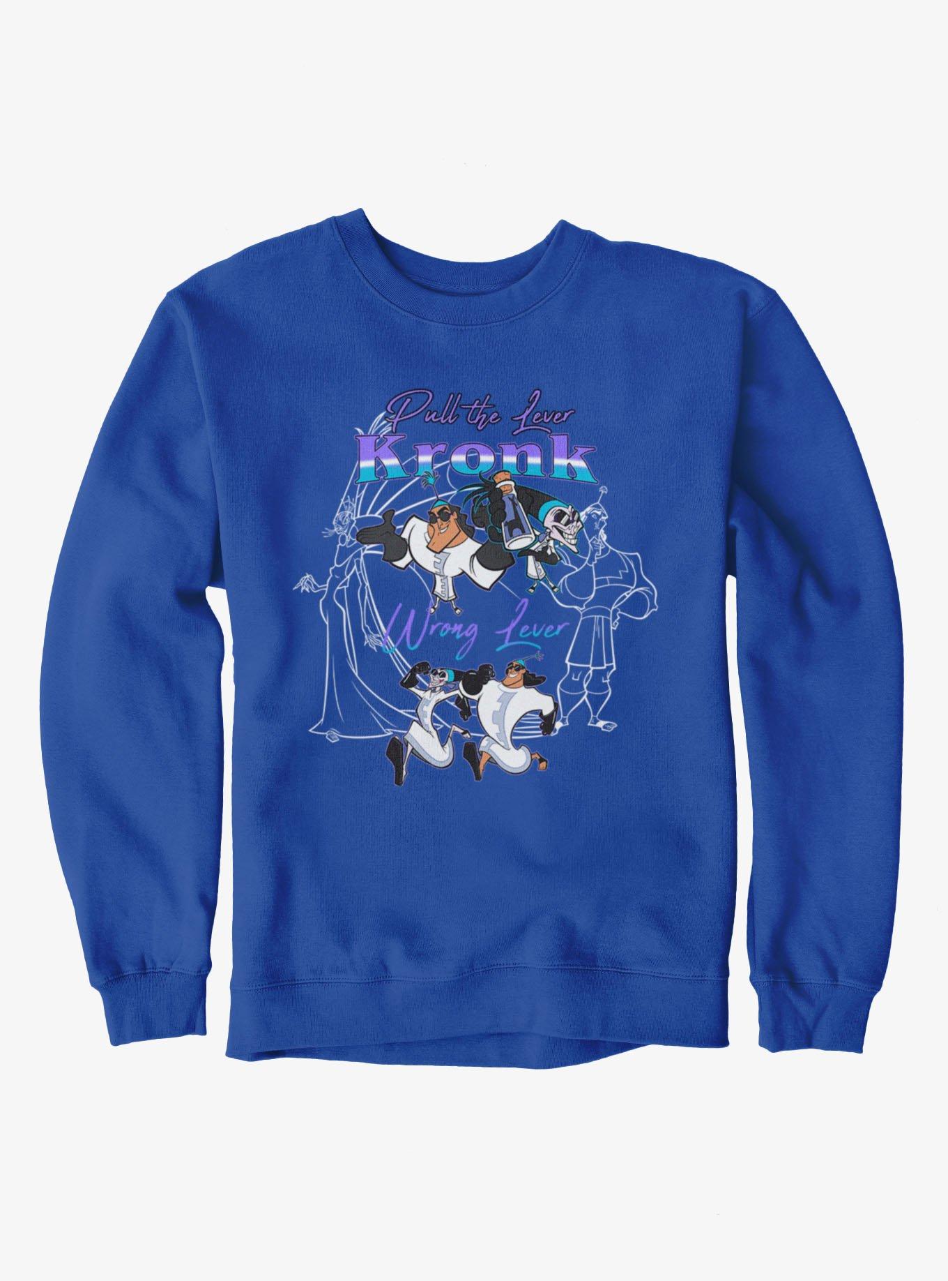 Disney Emperor's New Groove Wrong Lever Kronk Sweatshirt BoxLunch Exclusive
