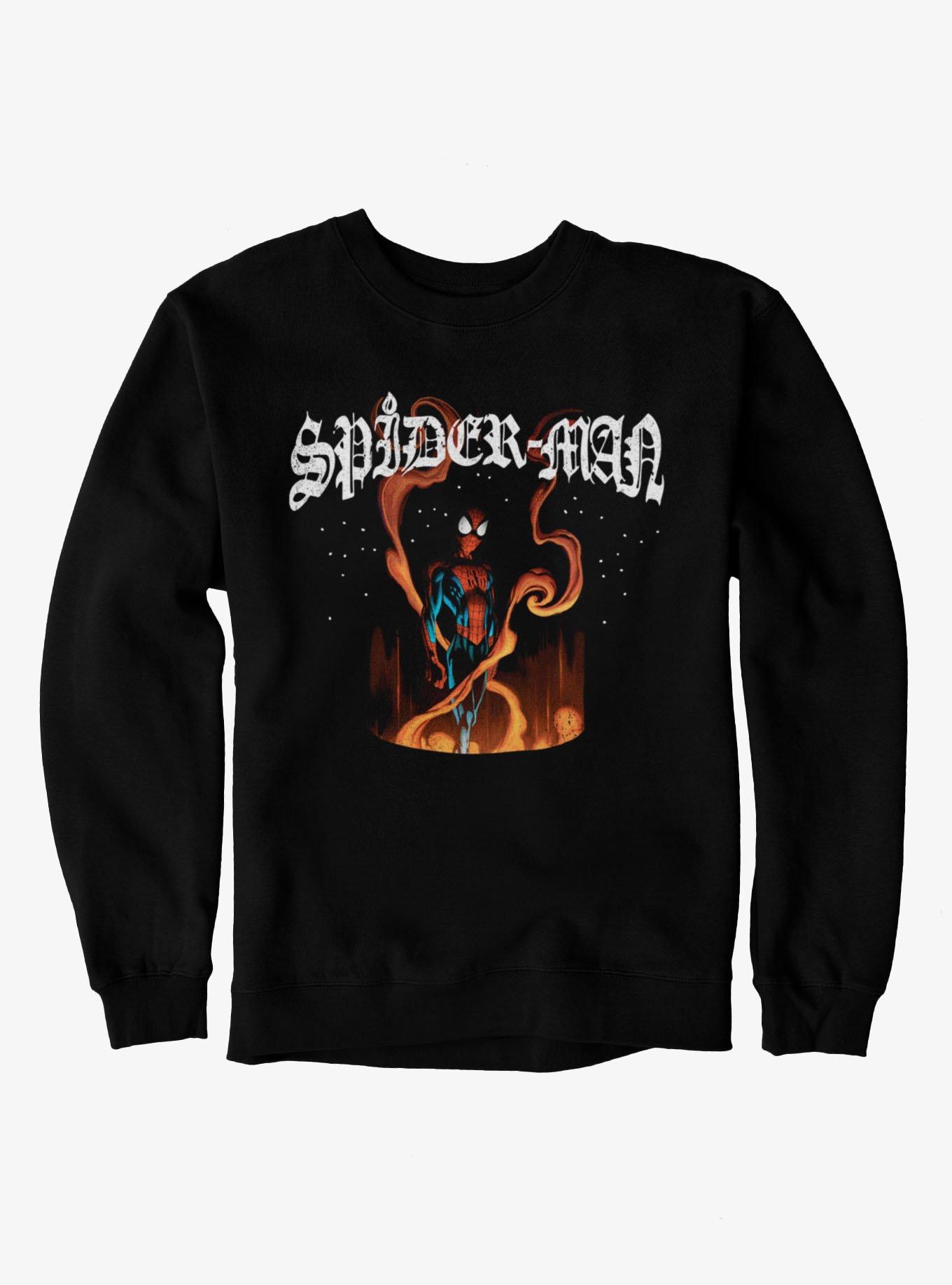 Marvel Spider-Man Fire Sweatshirt BoxLunch Exclusive, , hi-res
