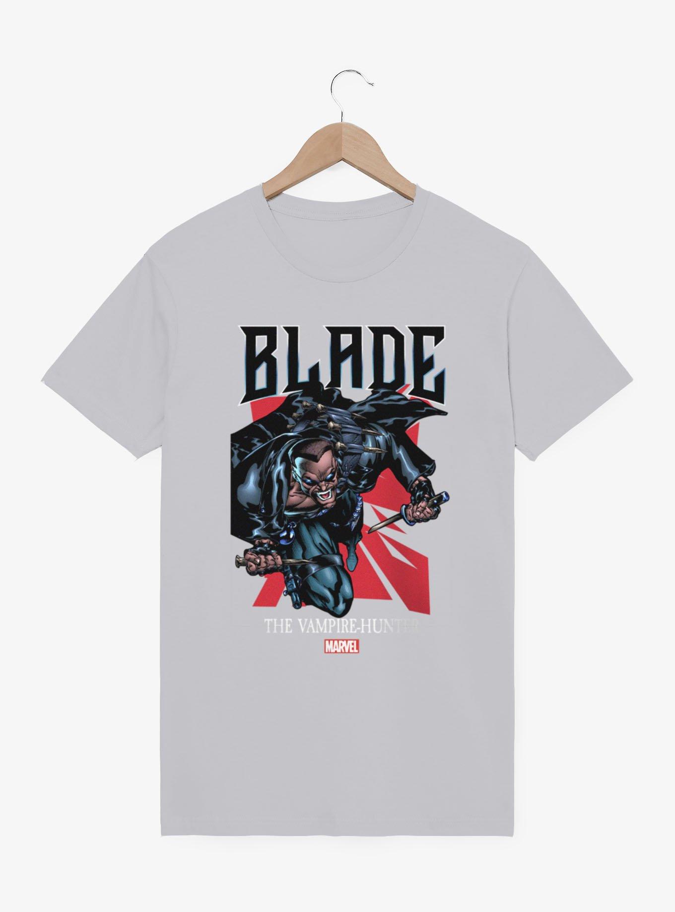 Marvel Comics Retro Blade Vampire Hunter Attack T-Shirt BoxLunch Exclusive, , hi-res