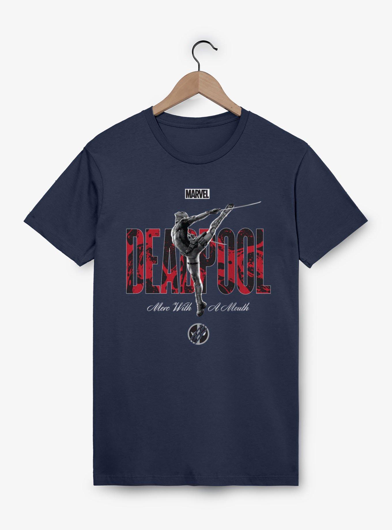 Marvel Deadpool Merc With A Mouth Pose T-Shirt BoxLunch Exclusive, , hi-res