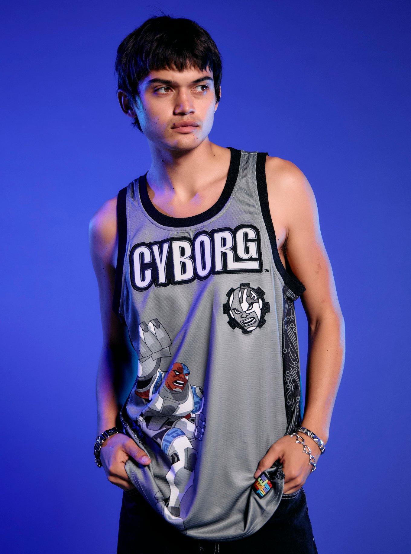DC Comics Teen Titans Cyborg Basketball Jersey, , hi-res