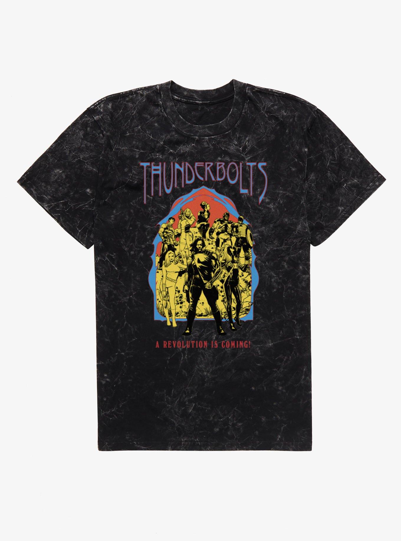 Marvel Retro Thunderbolts* Comic Revolution Is Coming Mineral Wash T-Shirt BoxLunch Exclusive, , hi-res