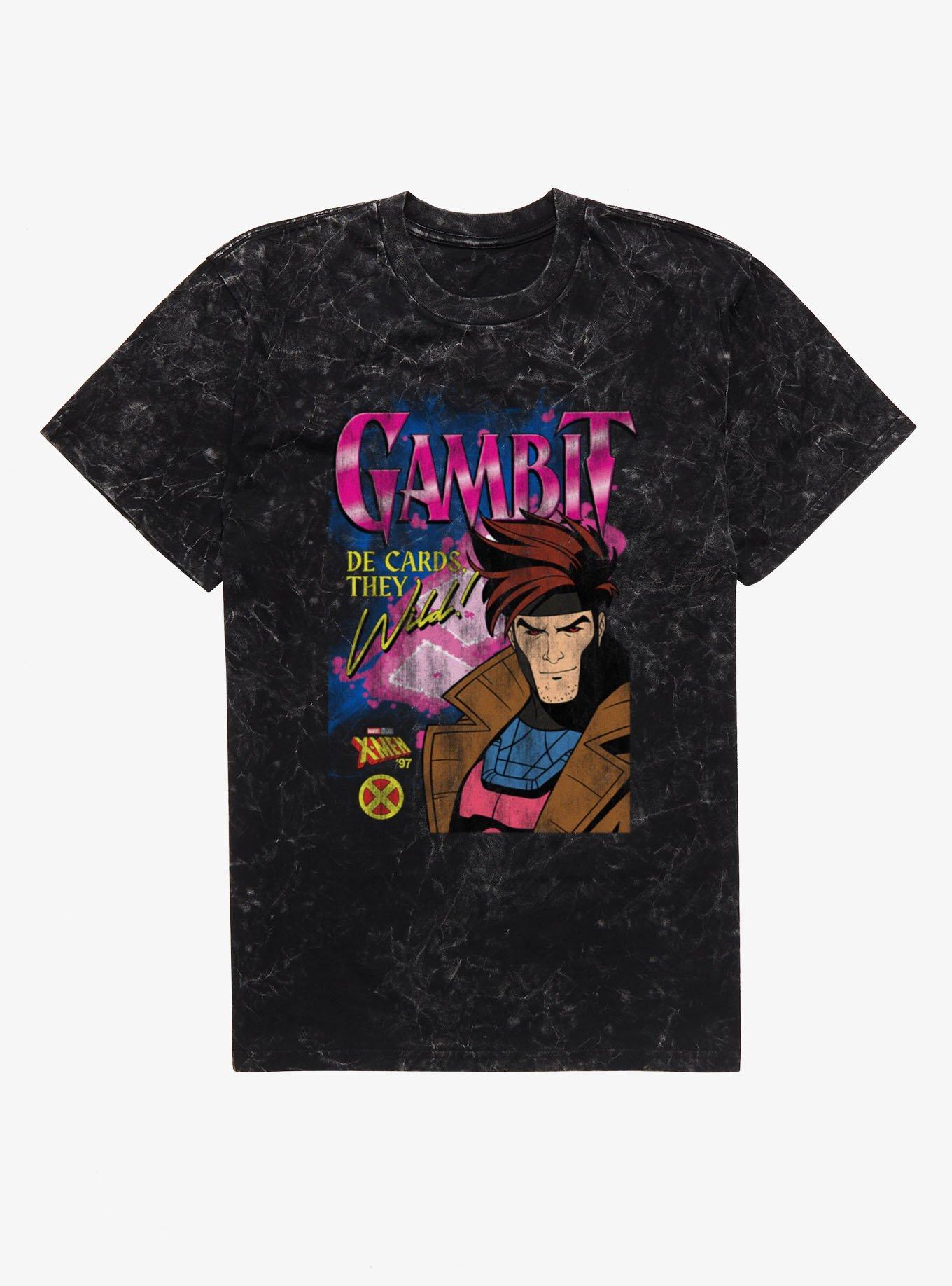 Marvel X-Men '97 Gambit Cards They Wild T-Shirt BoxLunch Exclusive, , hi-res