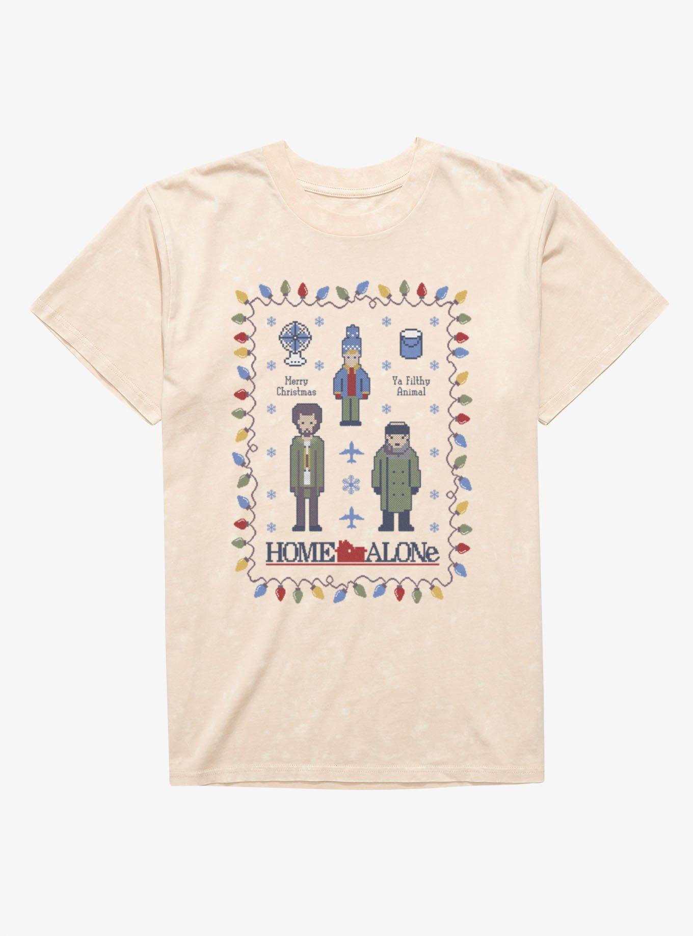 Home Alone Mock Stitch Wet Bandits Mineral Wash T-Shirt, , hi-res