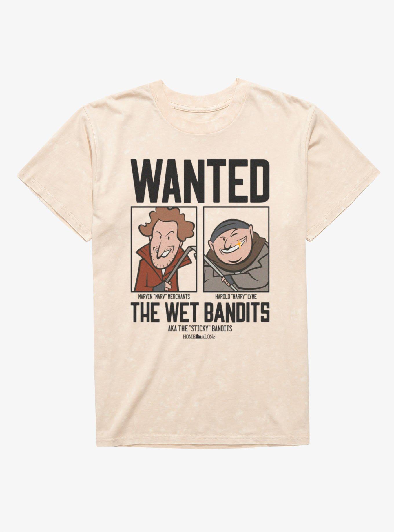 Home Alone Wanted The Wet Bandits Mineral Wash T-Shirt, , hi-res