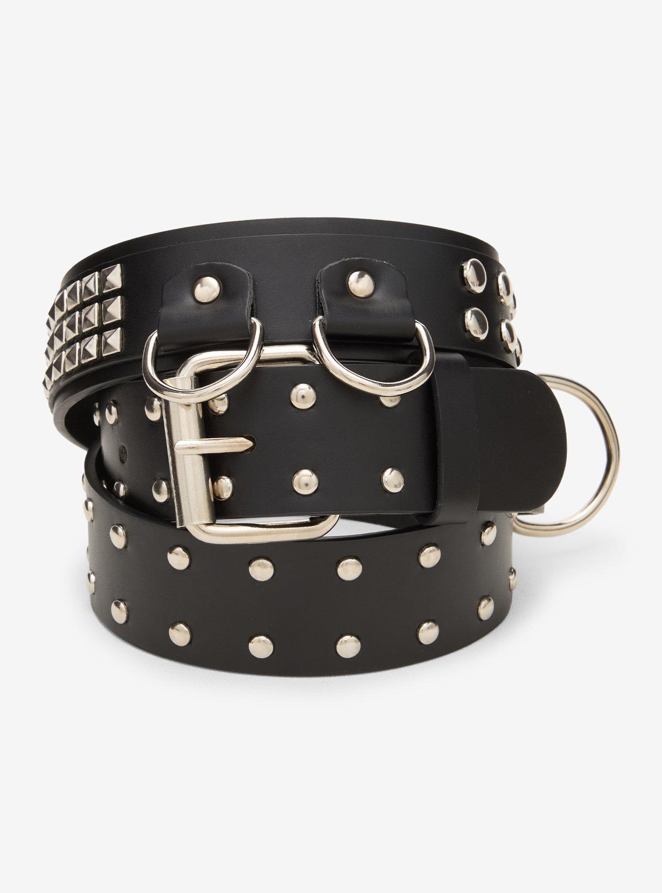 Circle & Pyramid Stud Belt, , hi-res