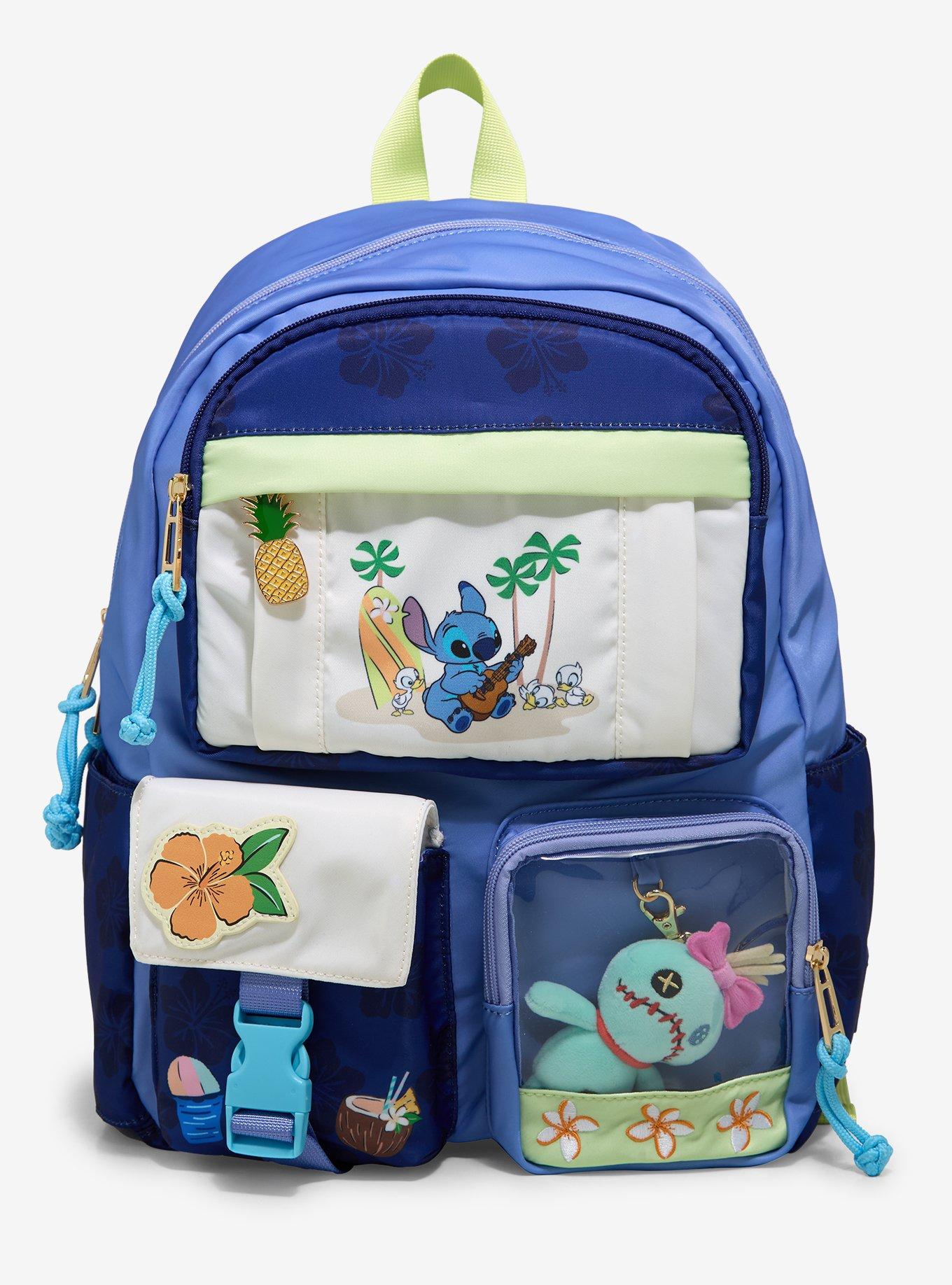 Disney Lilo & Stitch Guitar Stitch Multi-Pocket Backpack with Scrump Plush Charm, , hi-res