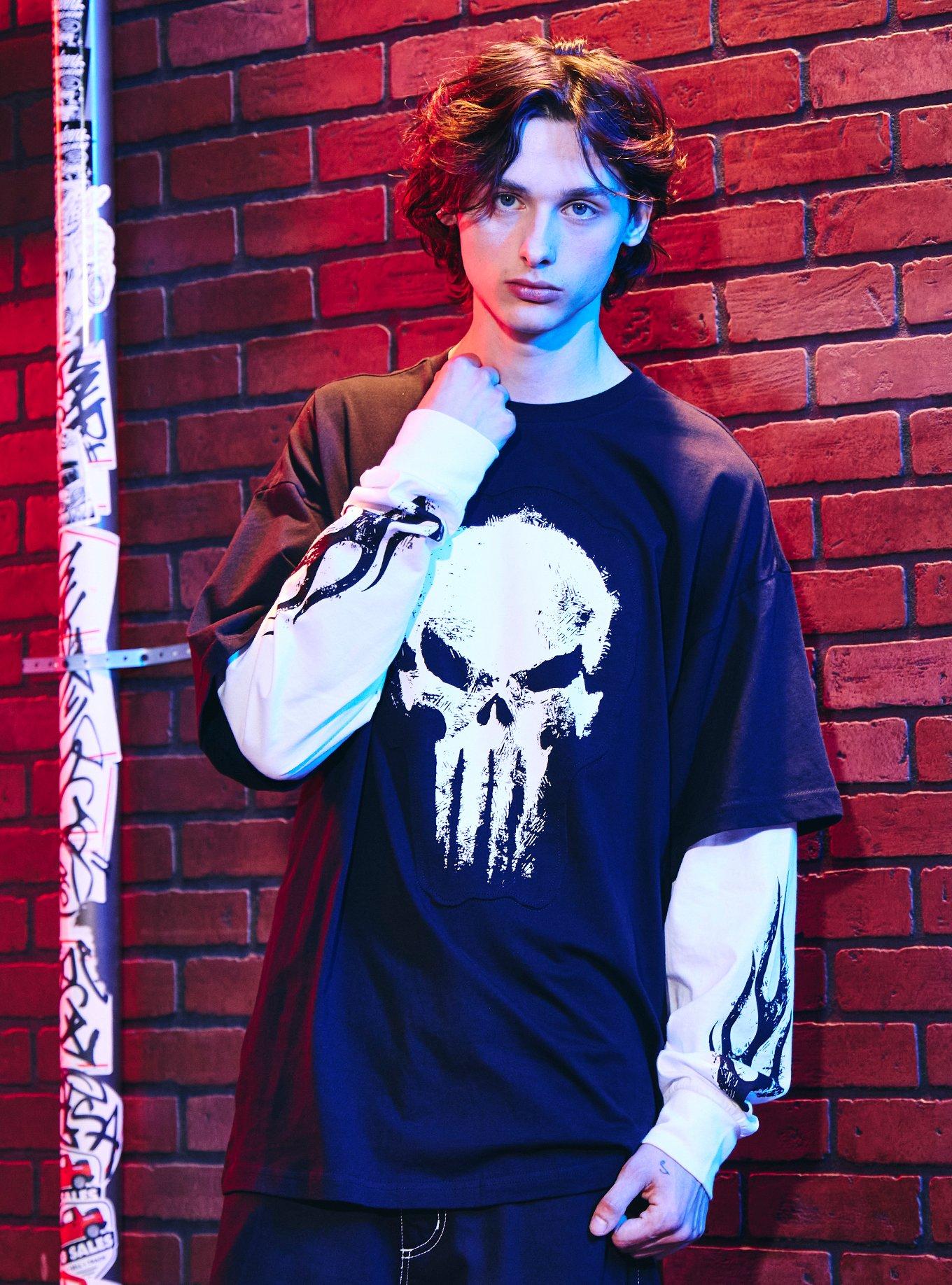 Our Universe Marvel Spider-Man: Brand New Day Punisher Twofer Long-Sleeve T-Shirt, , hi-res
