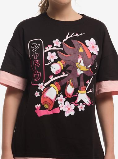 Sonic The Hedgehog Shadow Sakura Layered T-Shirt | Hot Topic