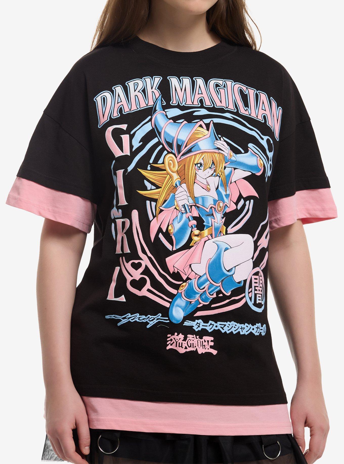 Yu-Gi-Oh! Dark Magician Girl Girls Layered T-Shirt, , hi-res