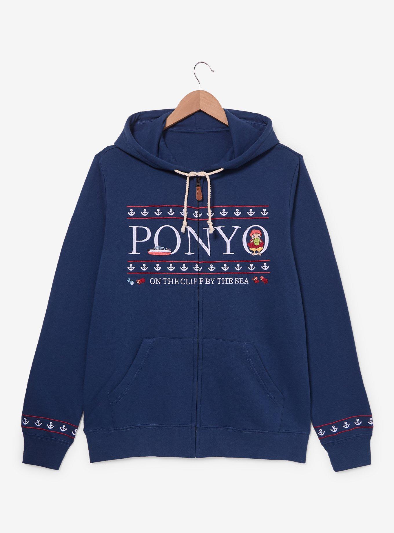 Studio Ghibli&reg; Ponyo Embroidered Zippered Hoodie - BoxLunch Exclusive, , hi-res