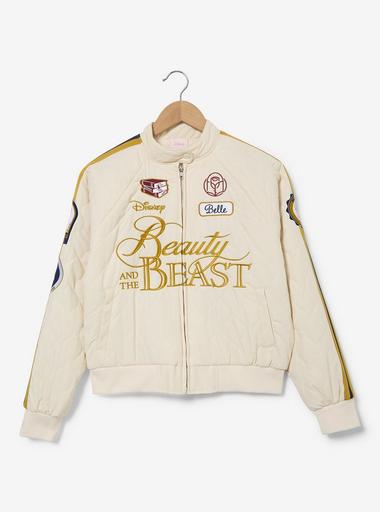 Disney Beauty and The Beast Belle Women's Cropped Quilted Racing