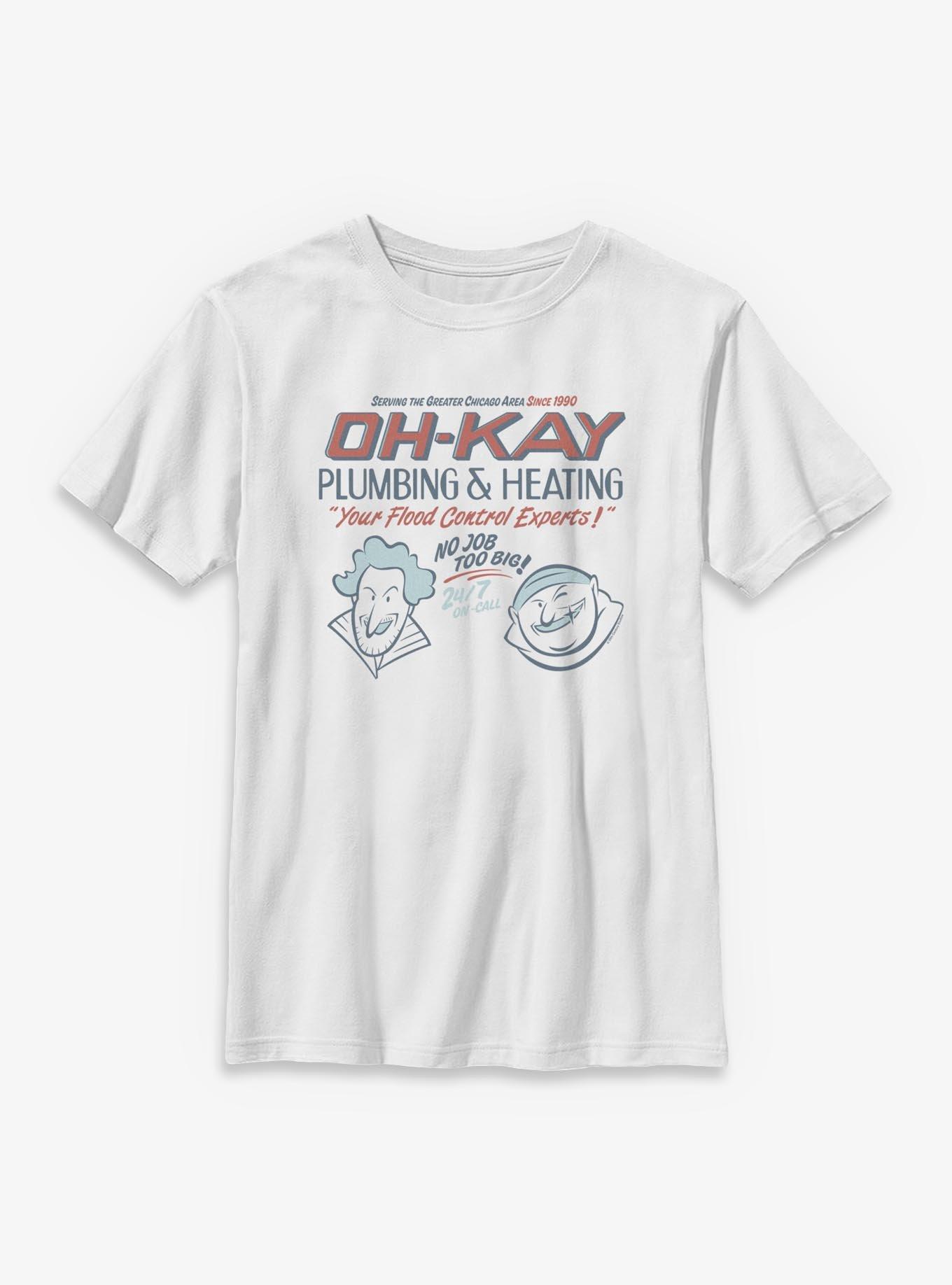 Home Alone Oh-Kay Plumbing & Heating Youth T-Shirt, , hi-res