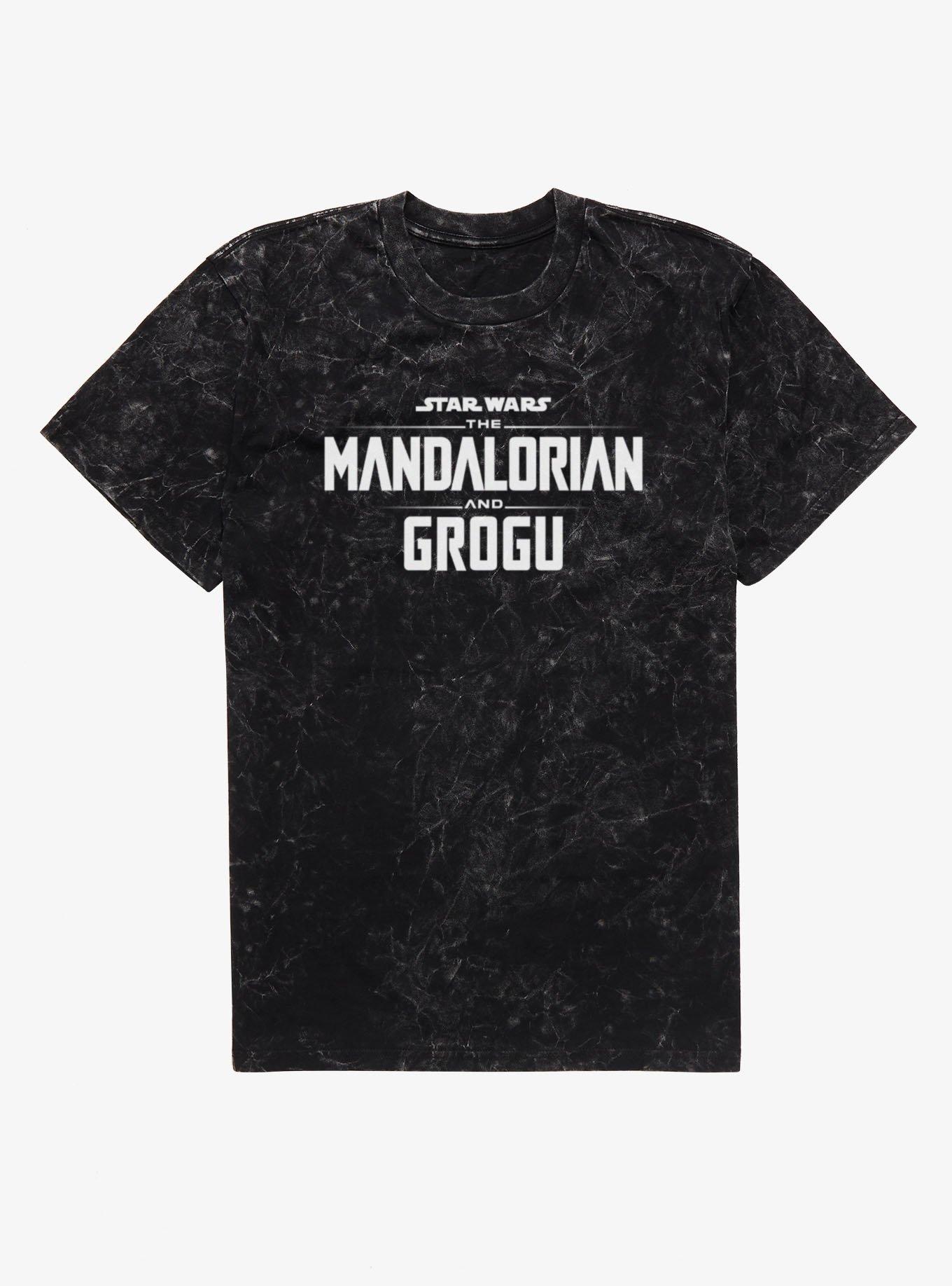 The Mandalorian And Grogu Movie Logo Mineral Wash T-Shirt