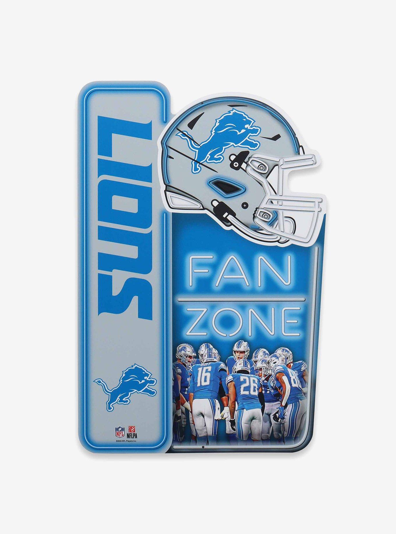 NFL Detroit Lions Fan Zone Metal Sign, , hi-res
