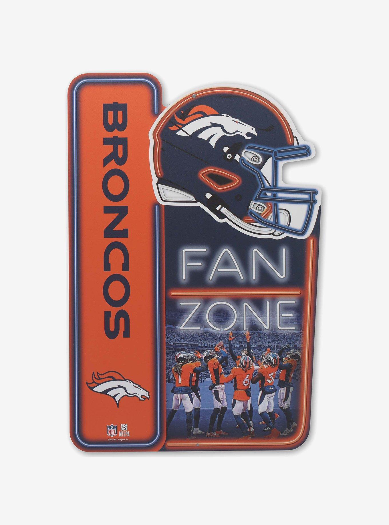 NFL Denver Broncos Fan Zone Metal Sign, , hi-res