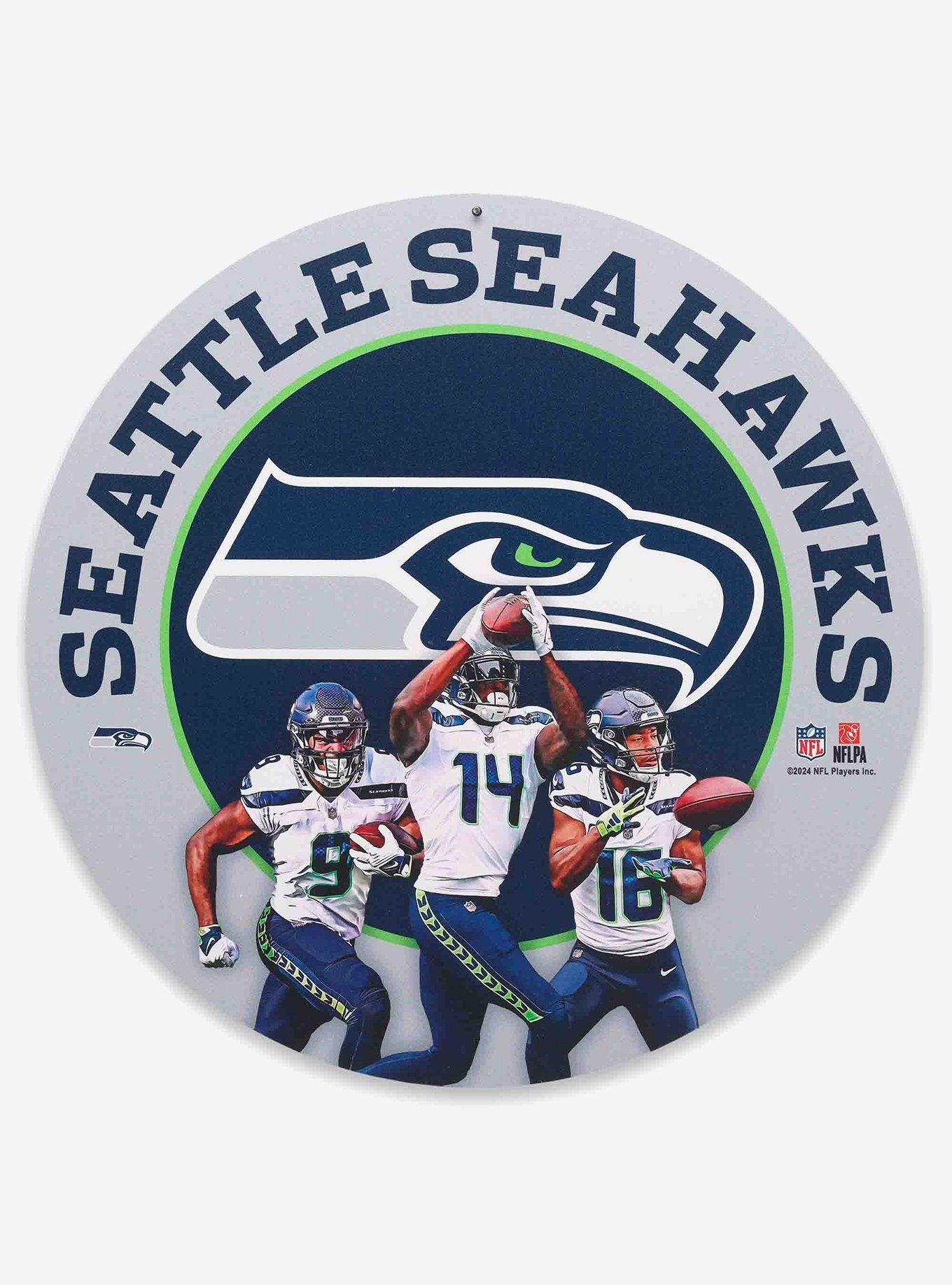 NFL Seattle Seahawks Gameday Round Metal Sign