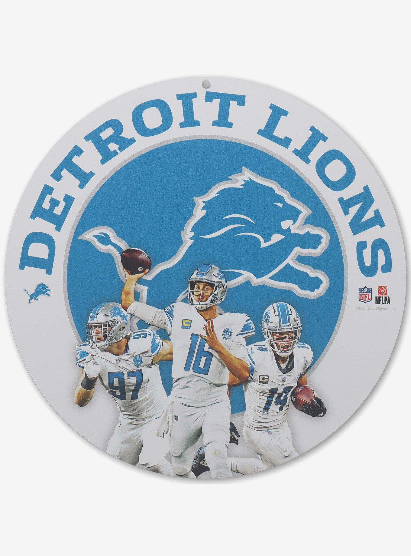 NFL Detroit Lions Gameday Round Metal Sign, , hi-res