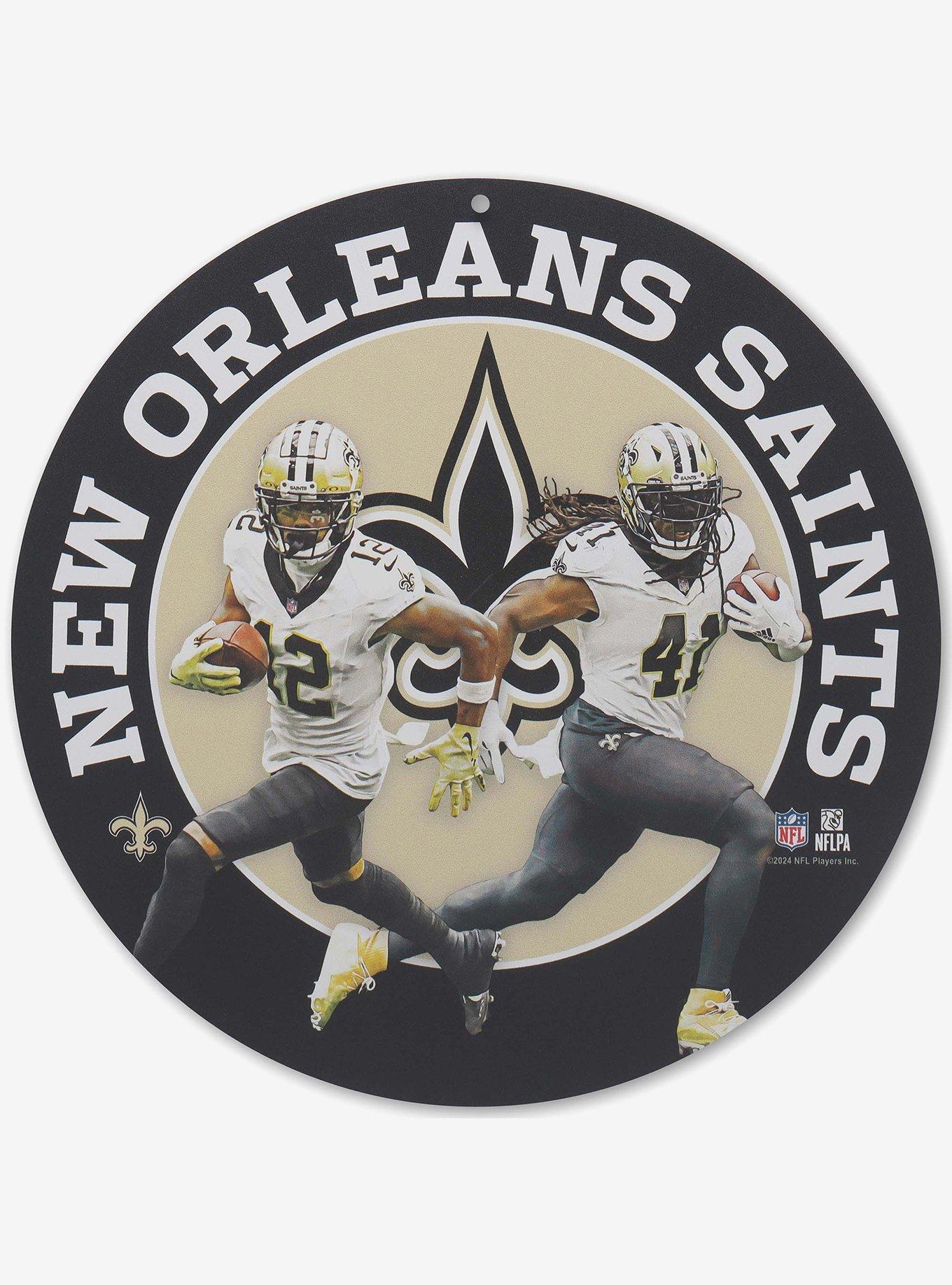 NFL New Orleans Saints Gameday Round Metal Sign
