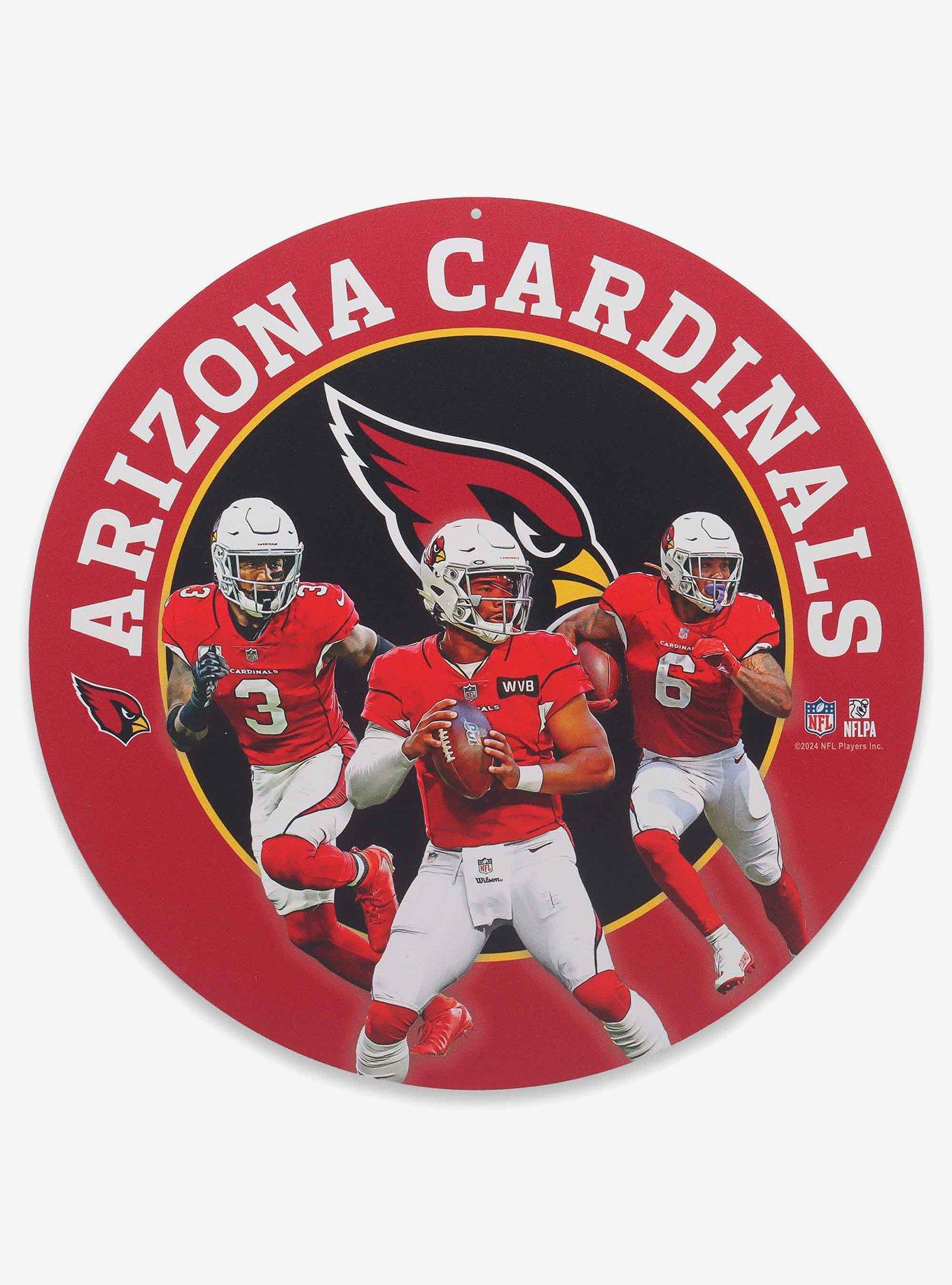 NFL Arizona Cardinals Gameday Round Metal Sign