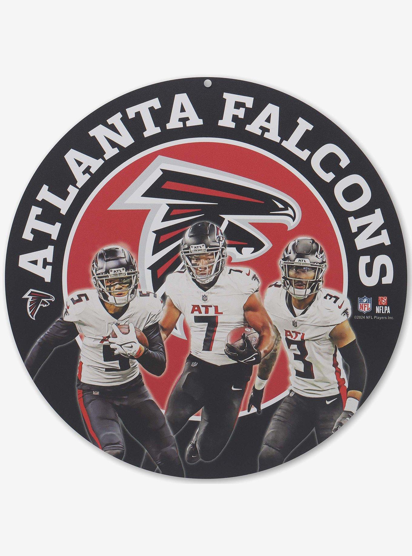 NFL Atlanta Falcons Gameday Round Metal Sign, , hi-res