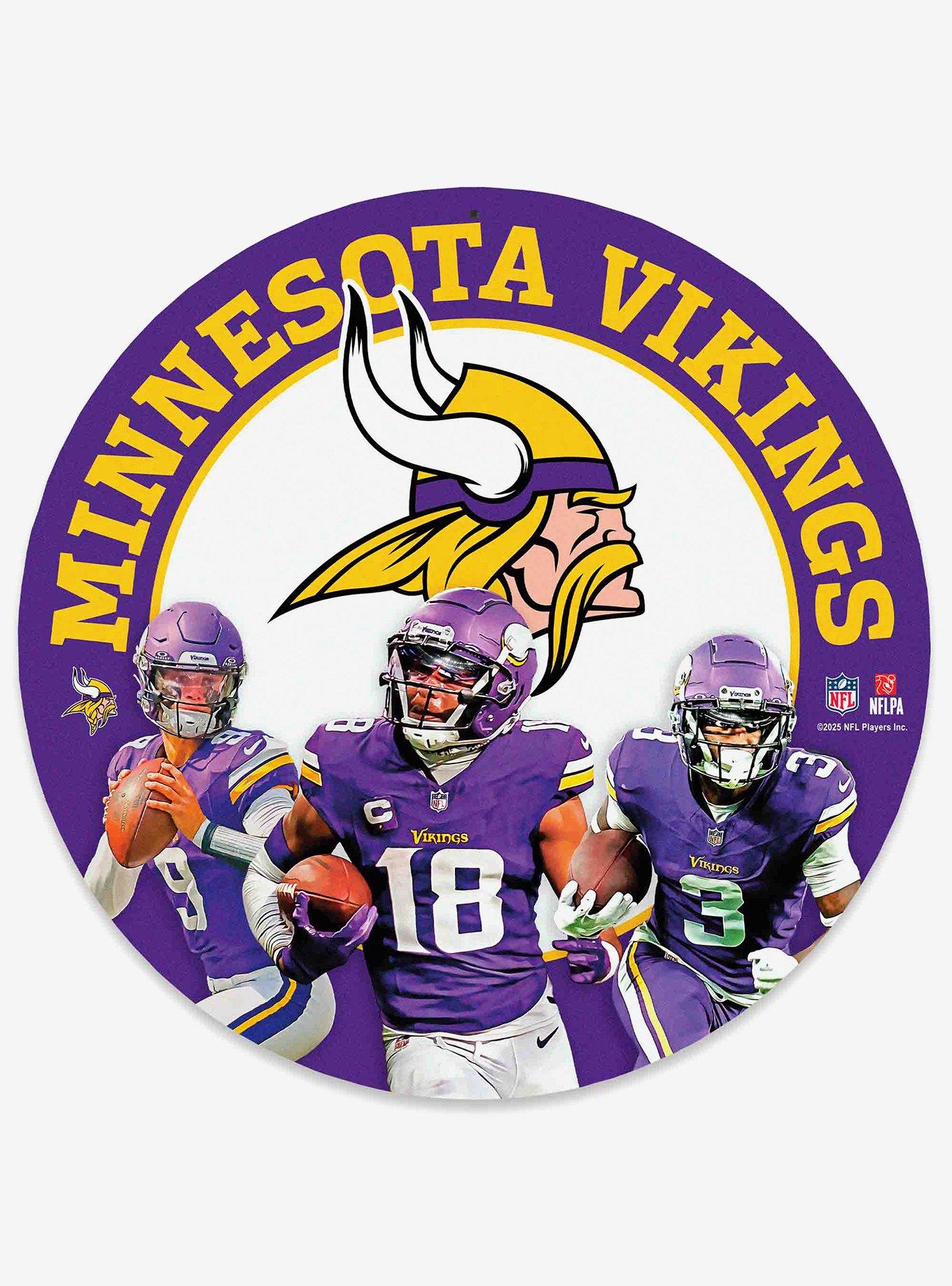 NFL Minnesota Vikings Round Wall Sign, , hi-res