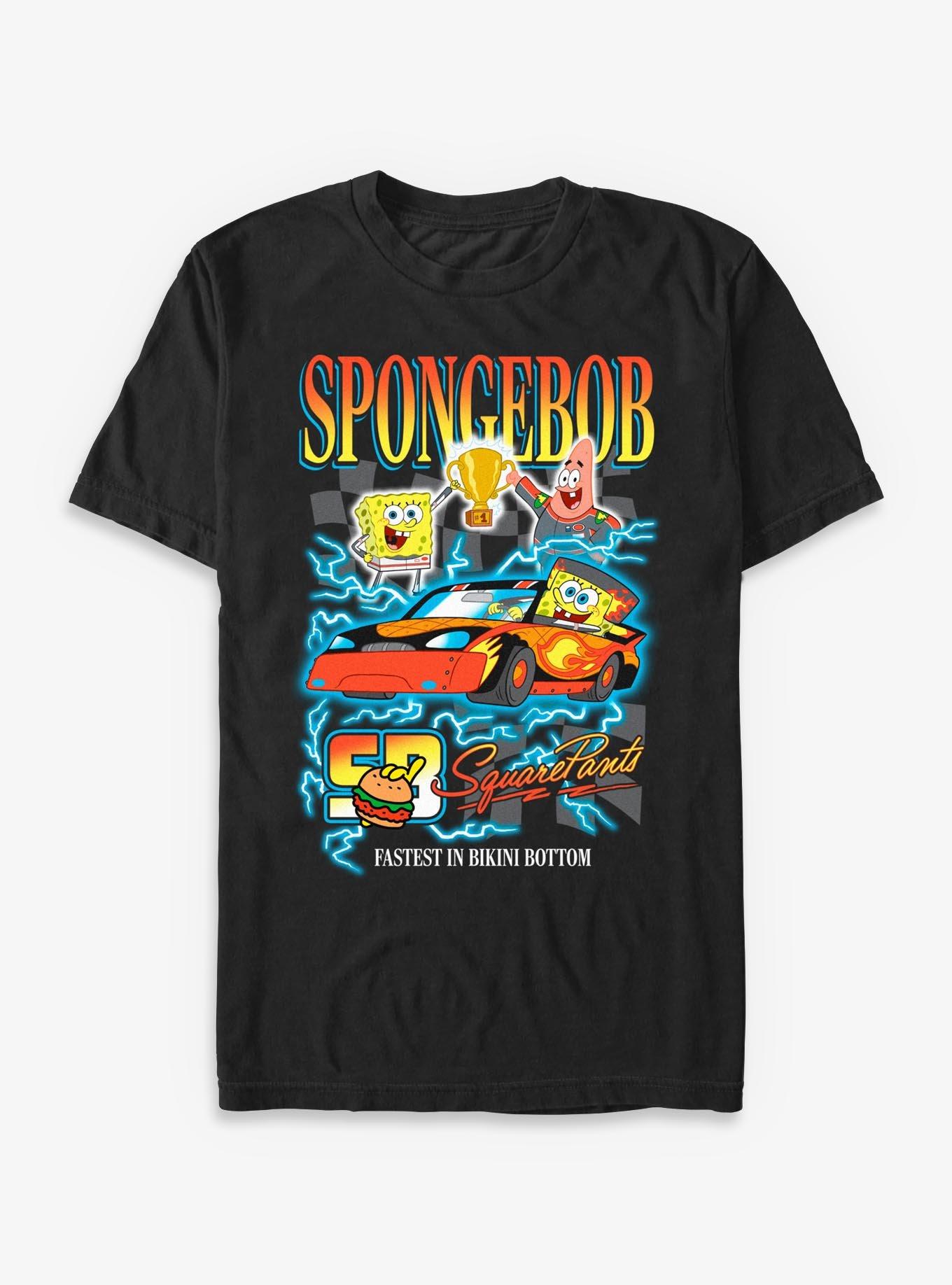 Spongebob Squarepants Fastest In Bikini Bottom Racer T-Shirt, , hi-res