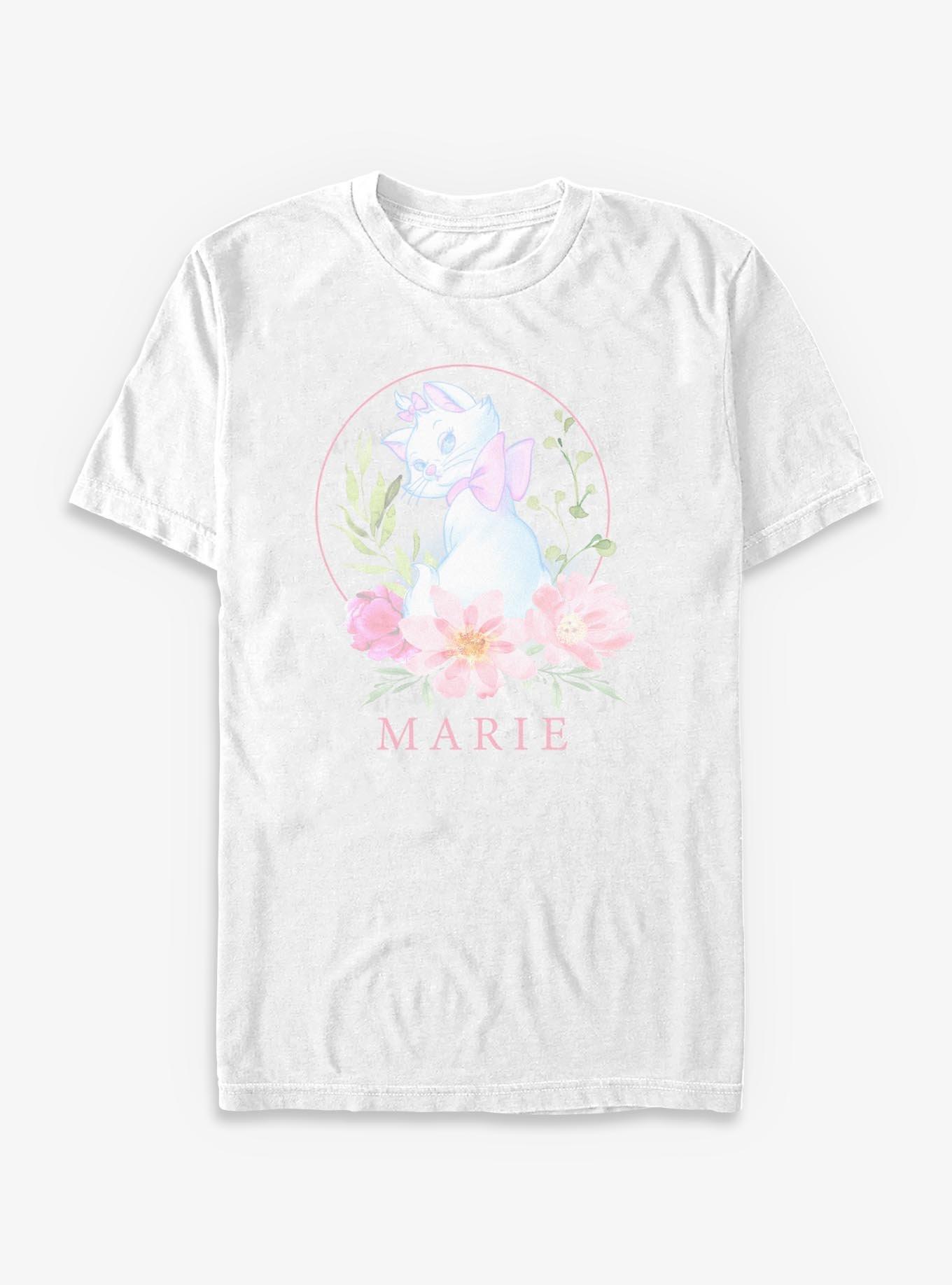 Disney The Aristocats Floral Watercolor Marie T-Shirt, , hi-res