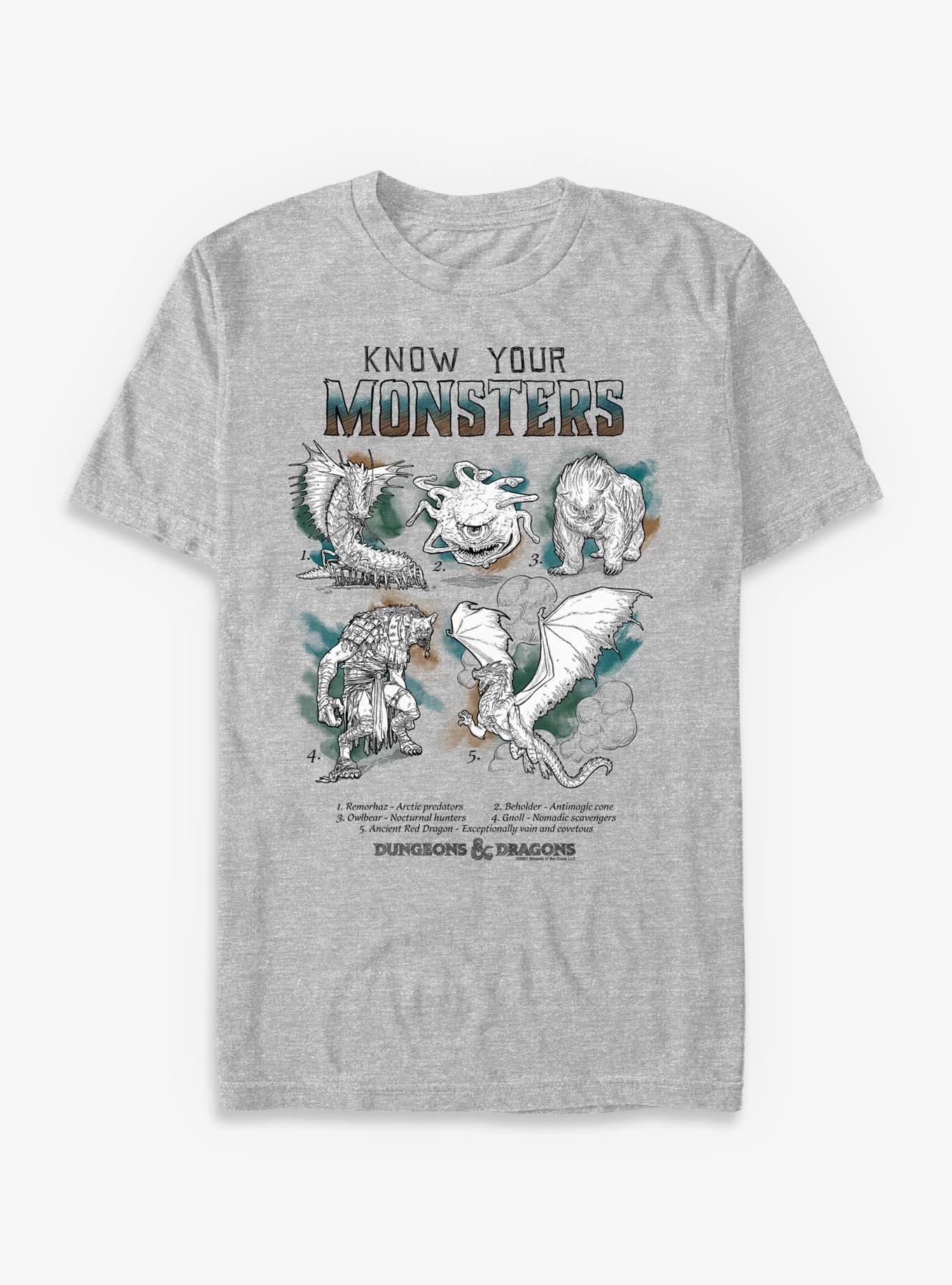 Dungeons & Dragons Know Your Monsters T-Shirt