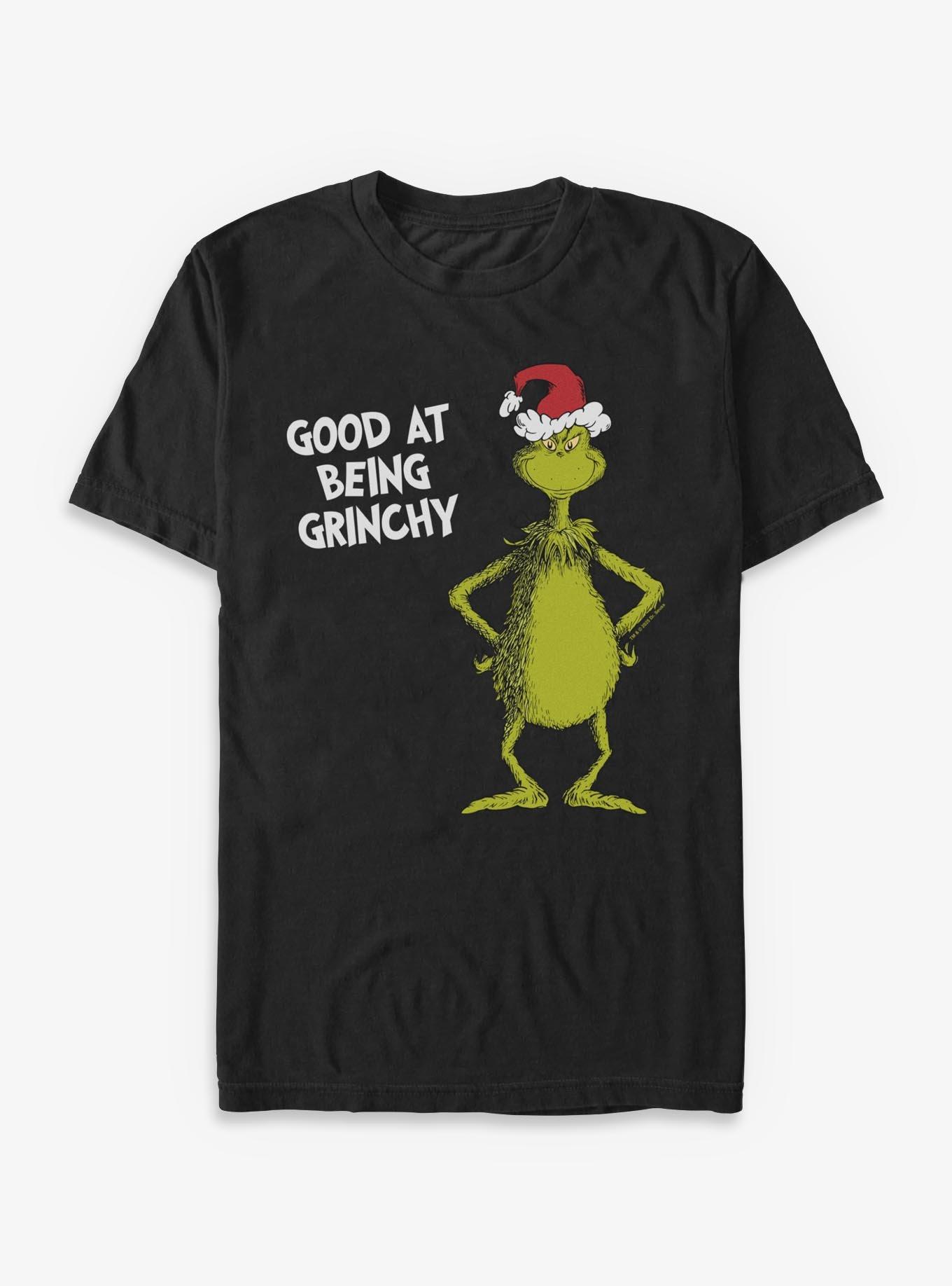 Dr. Seuss'S How The Grinch Stole Christmas Good At Being Grinchy T-Shirt, BLACK, hi-res