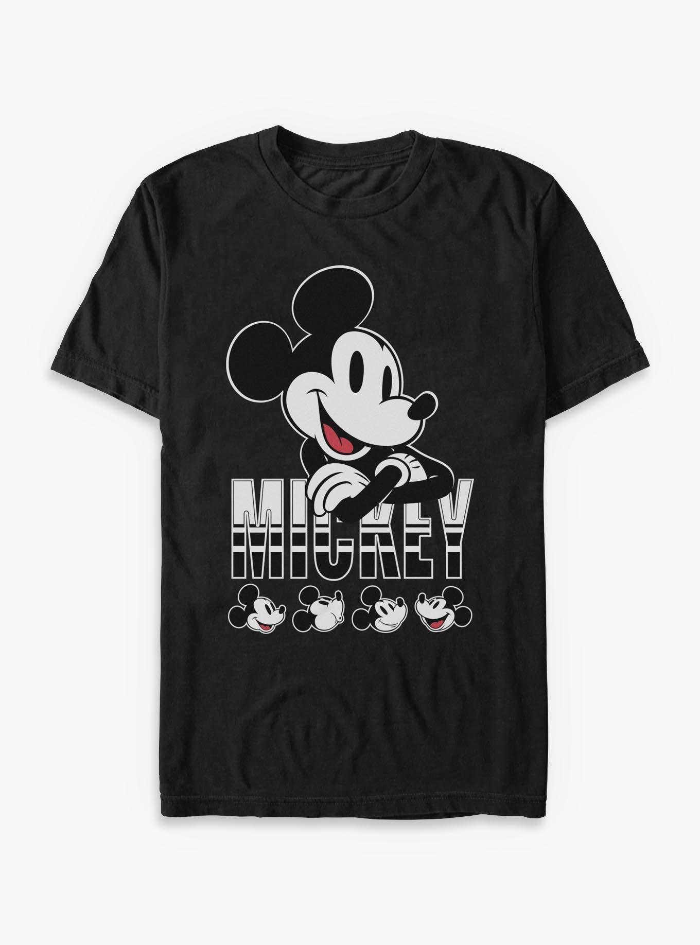 Disney Mickey Mouse Retro Faces T-Shirt, , hi-res