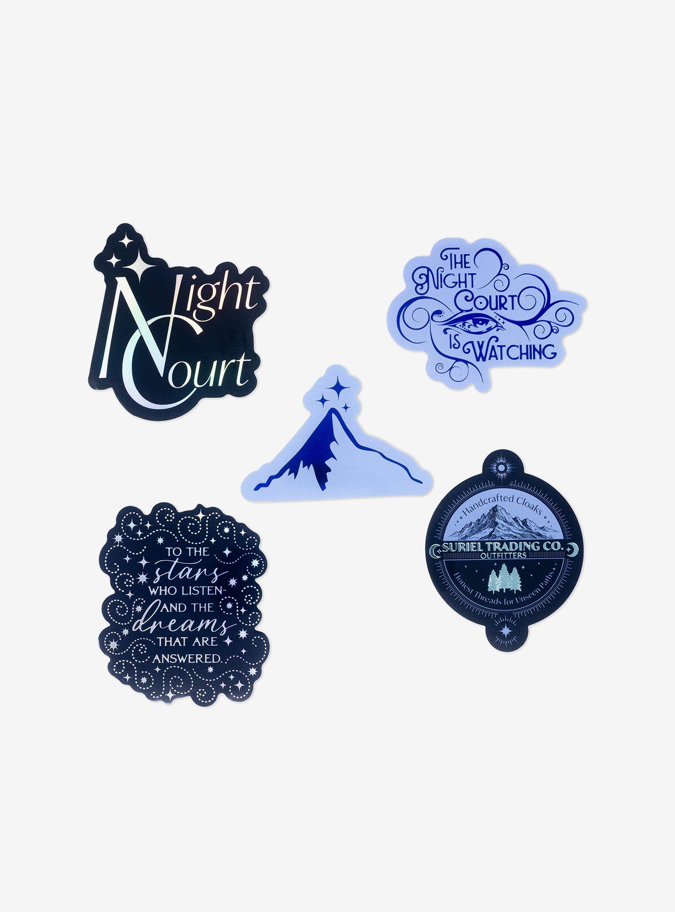 A Court Of Thorns And Roses Night Court Sticker Pack, , hi-res