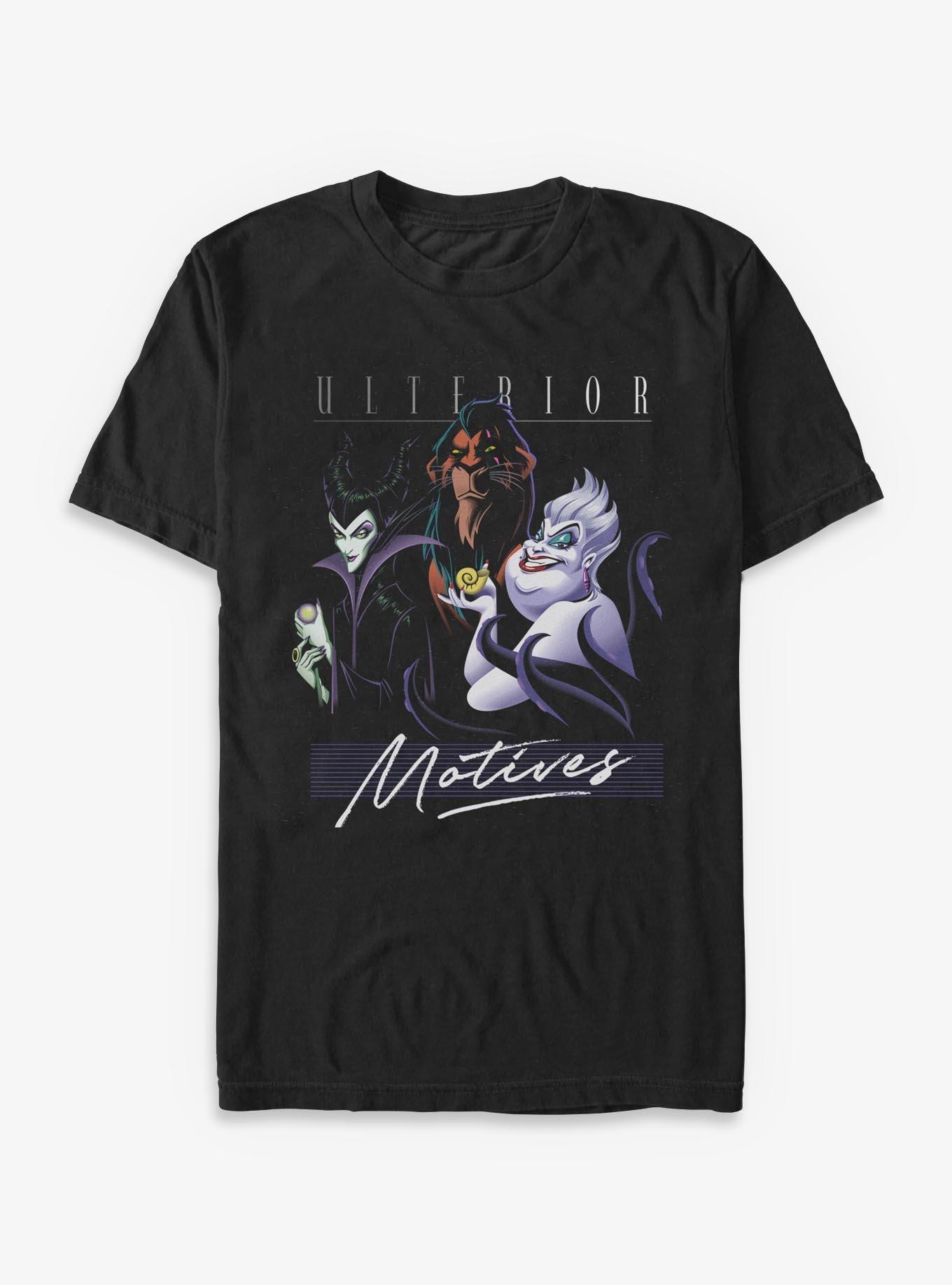 Disney Villains Ulterior Motives Retro T-Shirt, , hi-res