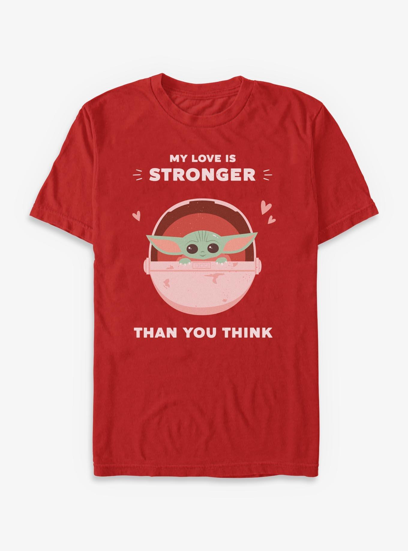 Star Wars The Mandalorian My Love Is Stronger Than You Thinnk T-Shirt, , hi-res