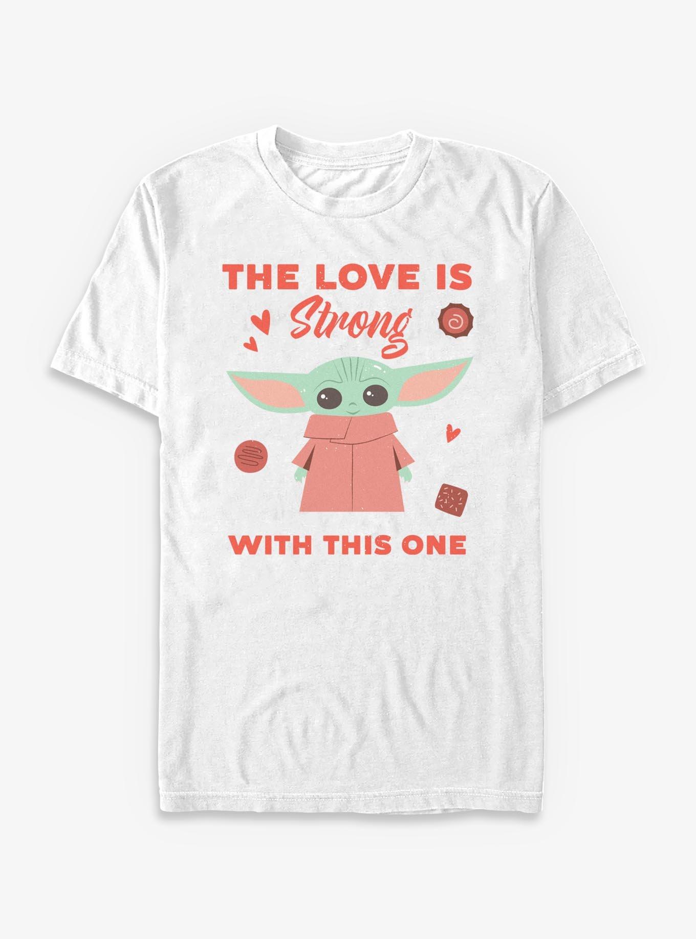 Star Wars The Mandalorian The Love Is Strong With This One T-Shirt, , hi-res
