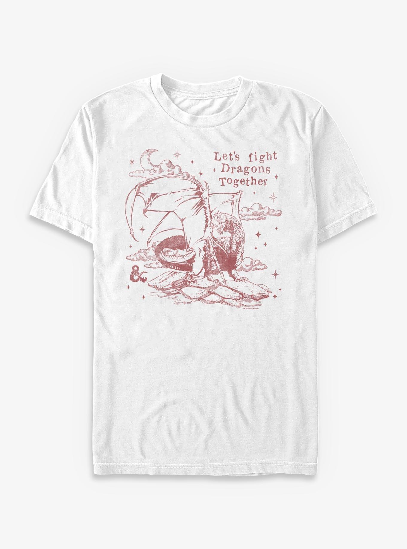 Dungeons & Dragons Let's Fight Dragons Together T-Shirt, , hi-res