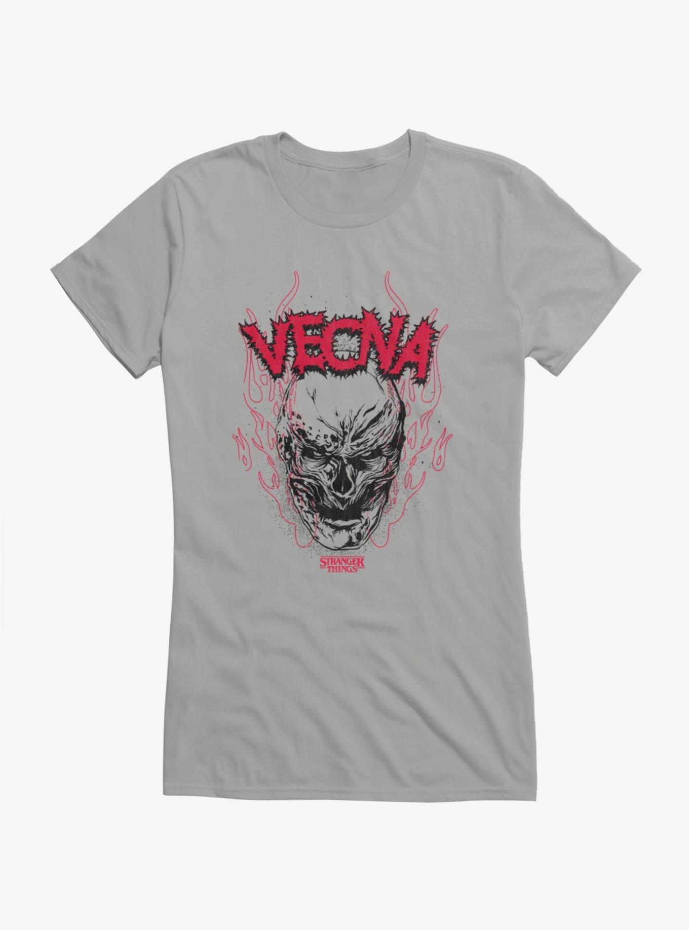 Stranger Things Vecna Flame Face Girls T-Shirt Hot Topic Exclusive, , hi-res