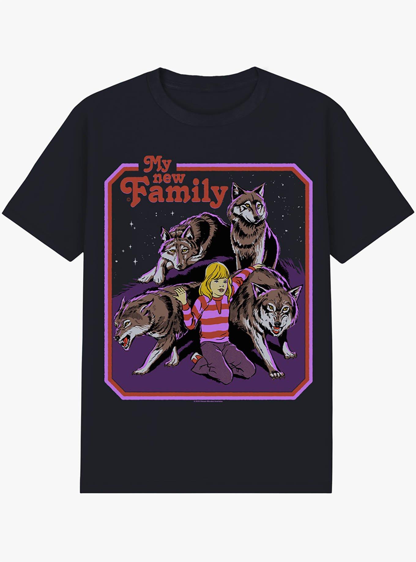 Steven Rhodes My New Family T-Shirt, BLACK, hi-res