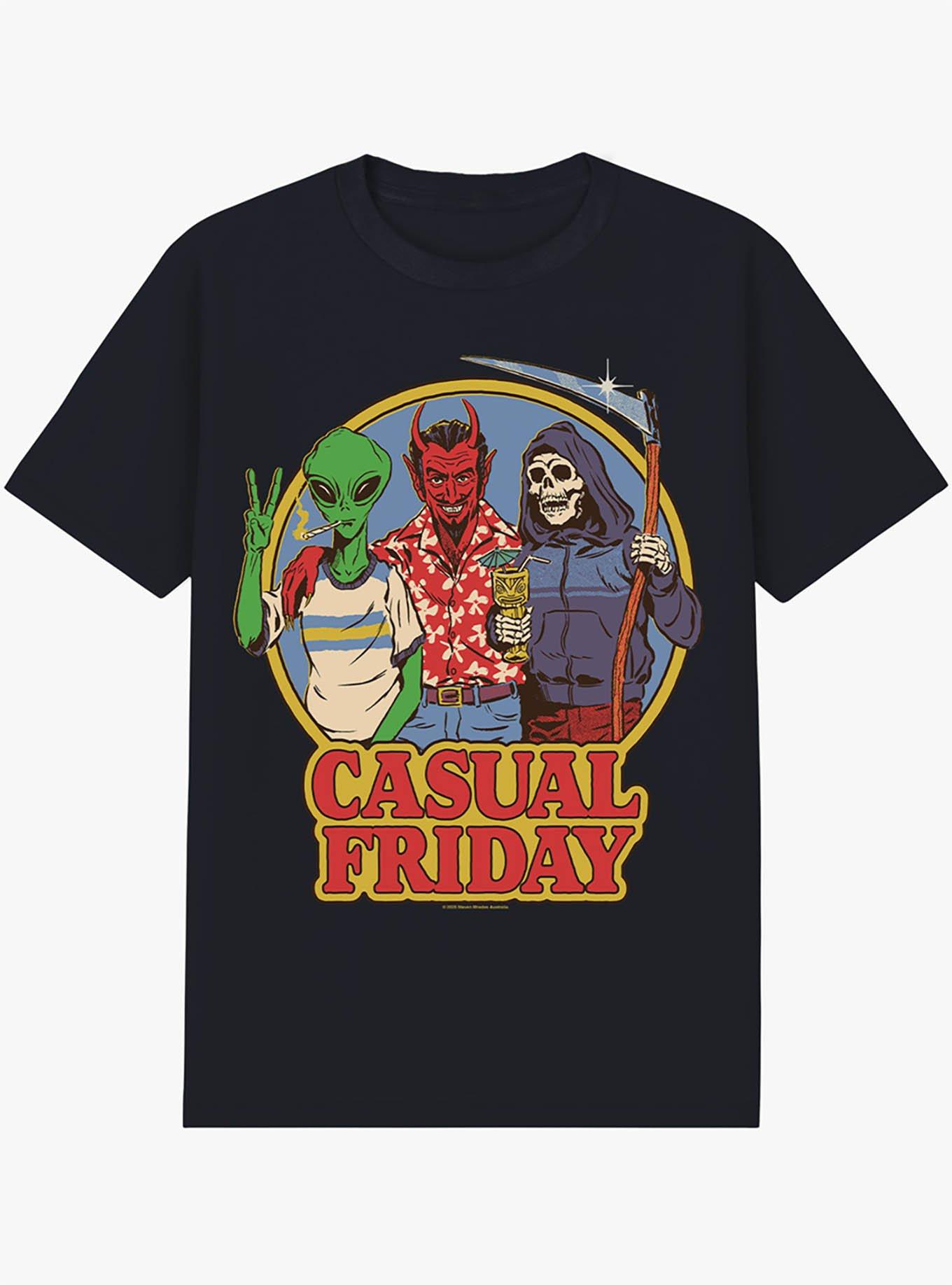 Steven Rhodes Casual Friday T-Shirt, BLACK, hi-res view 1