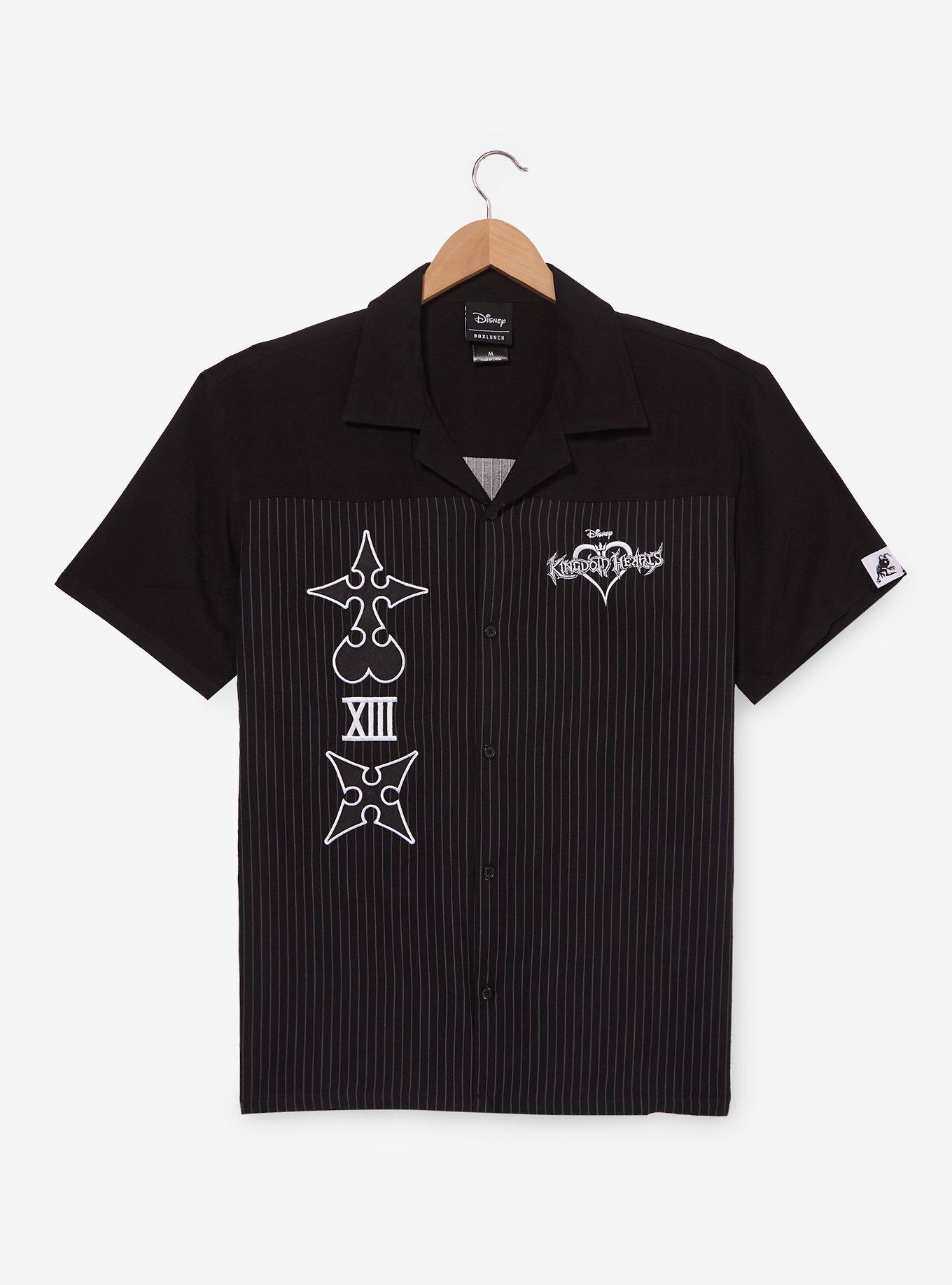 Disney Kingdom Hearts Striped Woven Button-Up - BoxLunch Exclusive, , hi-res