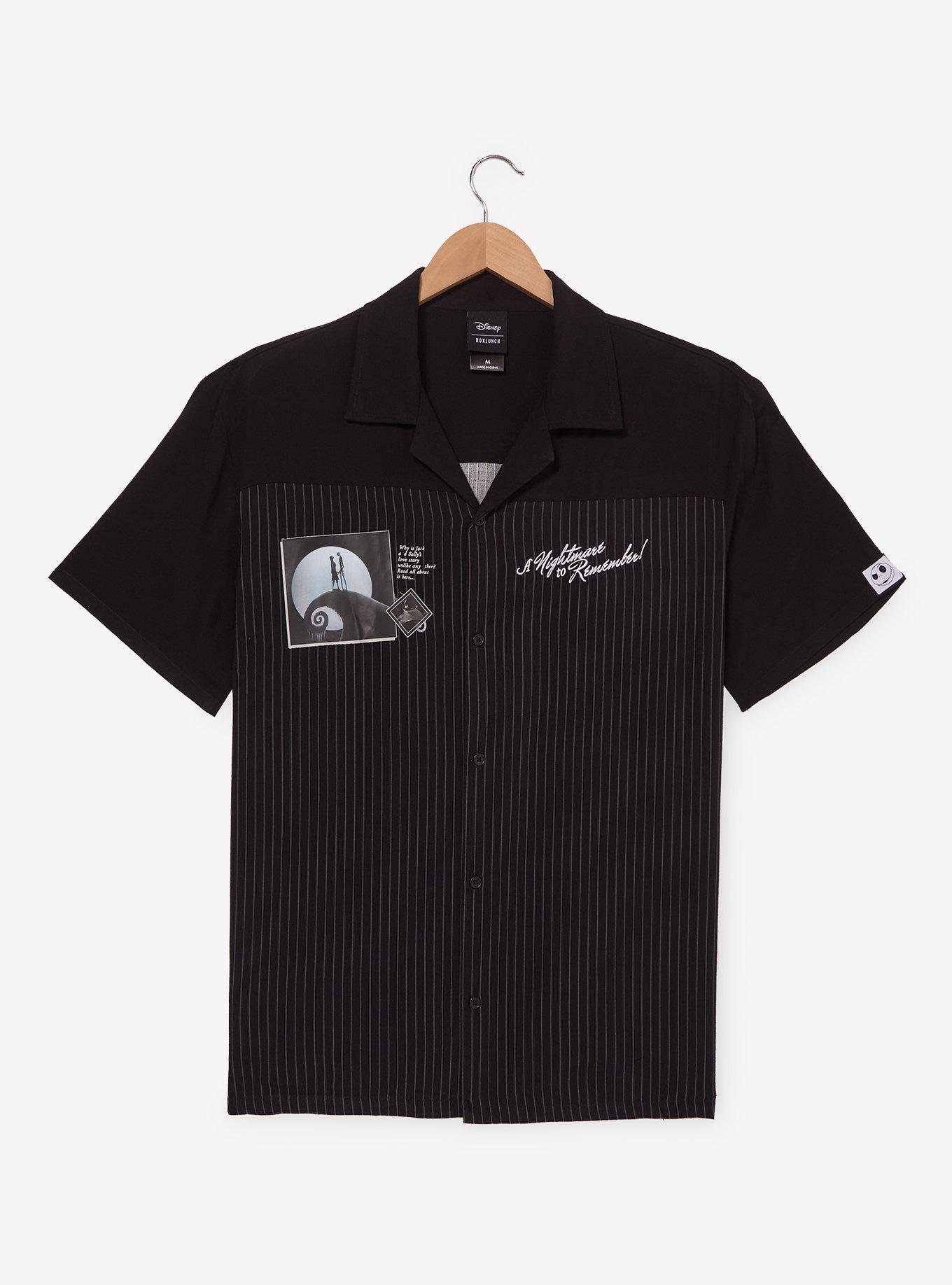Disney The Nightmare Before Christmas Striped Woven Button-Up - BoxLunch Exclusive