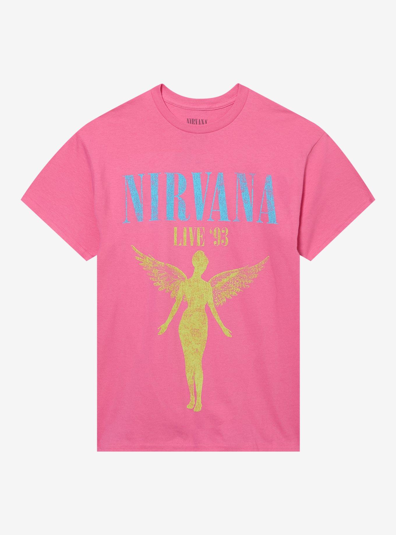 Nirvana Live '93 Pink T-Shirt, , hi-res